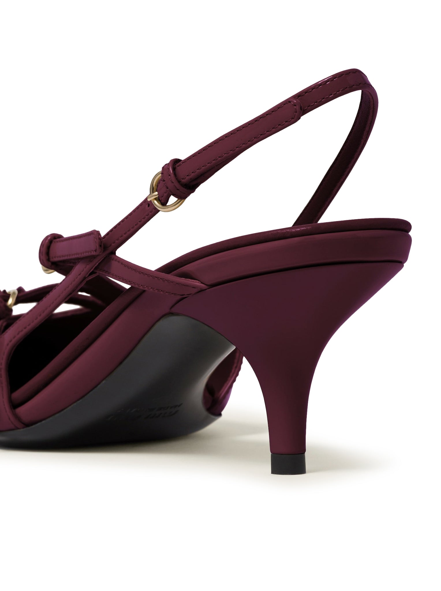 Patent Leather Slingback Heels with Adjustable Buckles - Elegant Women's Dress Shoes for Parties, Weddings & Office Wear