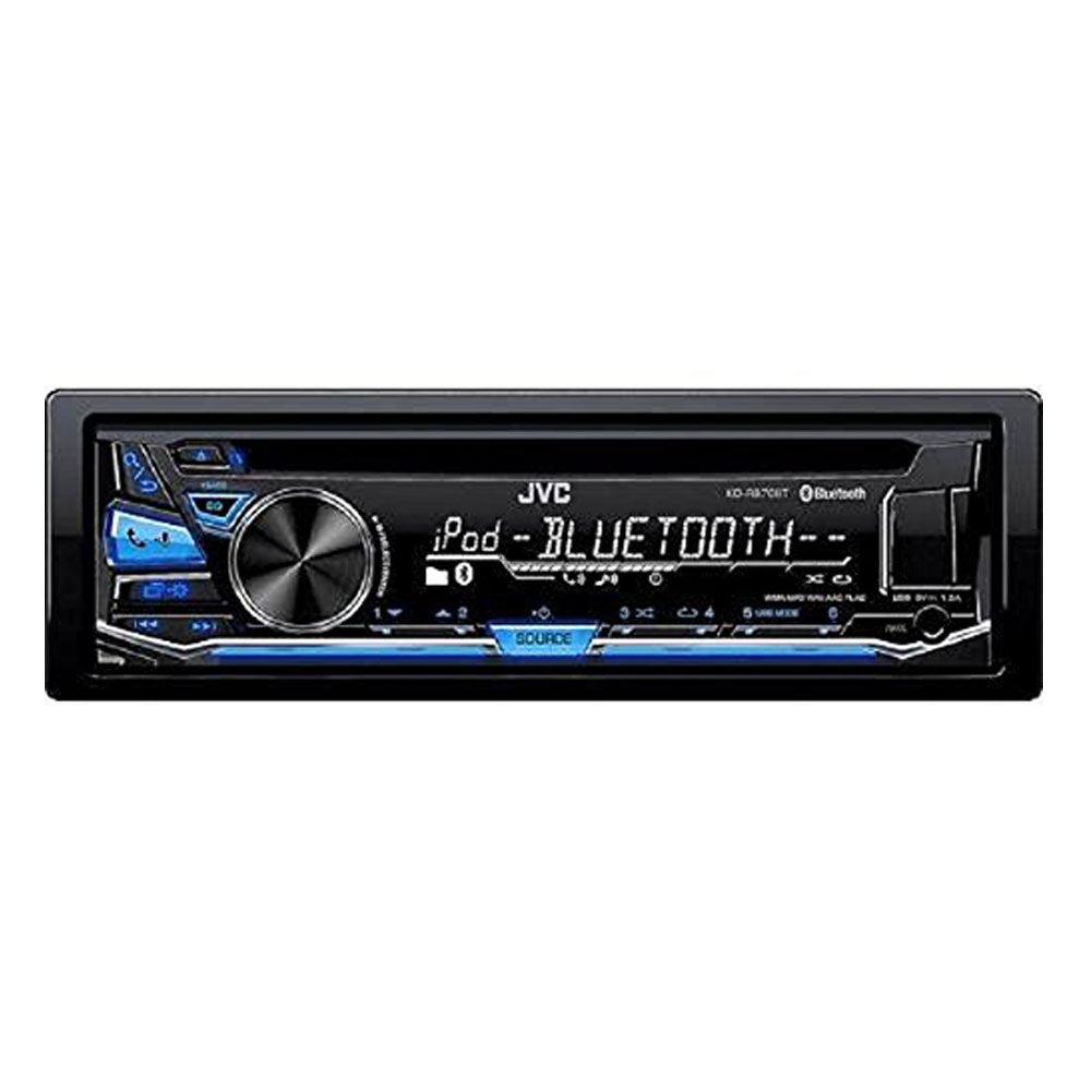 JVC KD-SR82BT Bluetooth Car Stereo Receiver - Wireless Music Streaming, Hands-Free Calling, USB/AUX Input for Cars, Trucks & SUVs - Perfect for Road Trips & Commuting