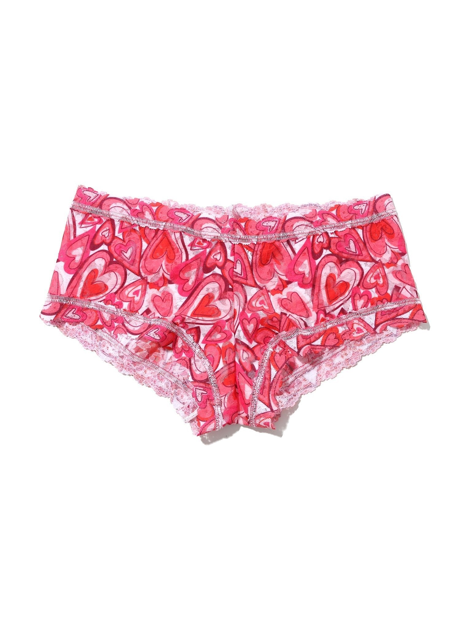 Printed Signature Lace® Boyshorts - Comfortable Women's Underwear for Everyday Wear | Perfect for Sleep, Lounge & Casual Outfits