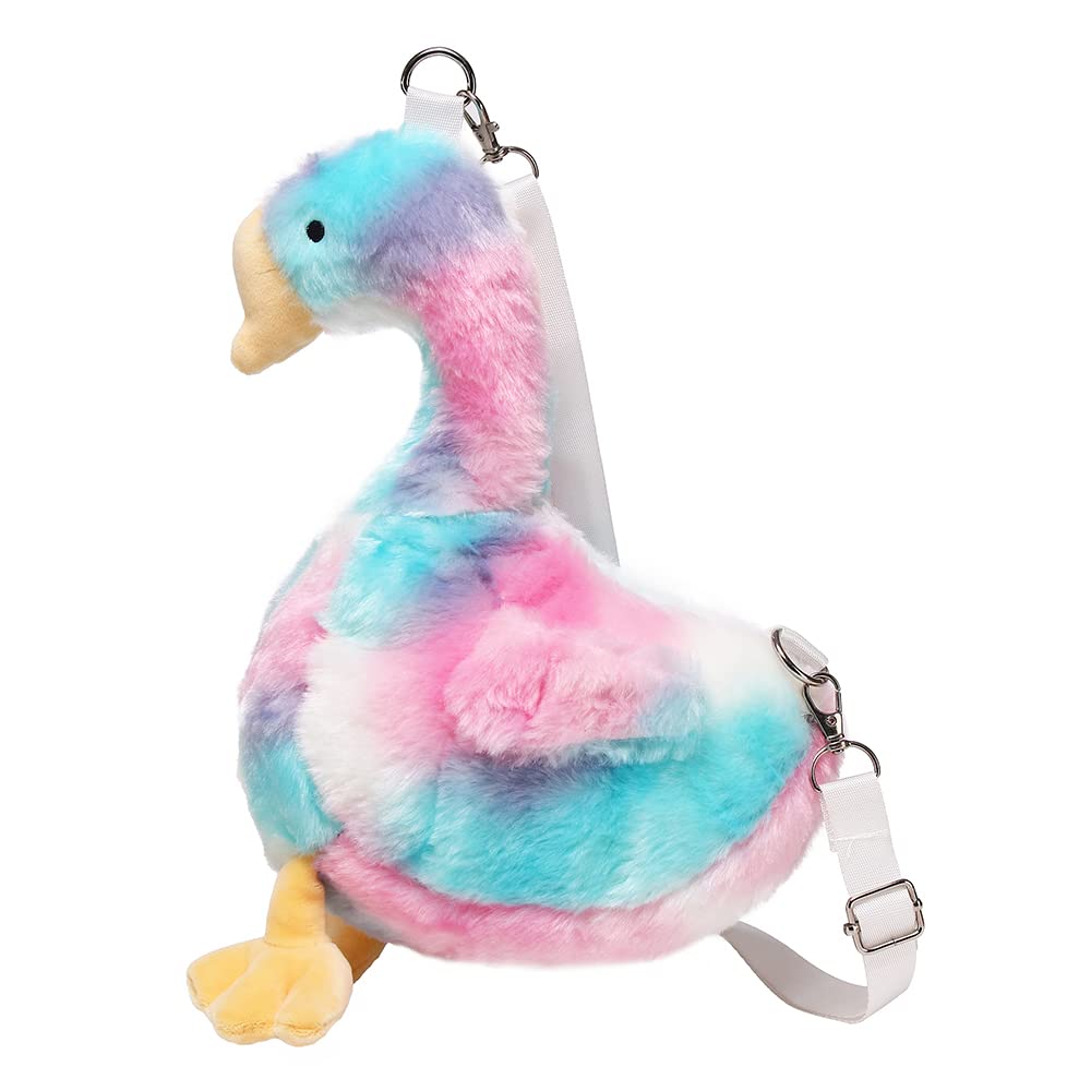 Cute Kawaii Animal Purse for Women & Girls - Fluffy Plush Lolita Handbag with Adjustable Chain Strap, Crossbody Shoulder Bag for School, Shopping, and Daily Use
