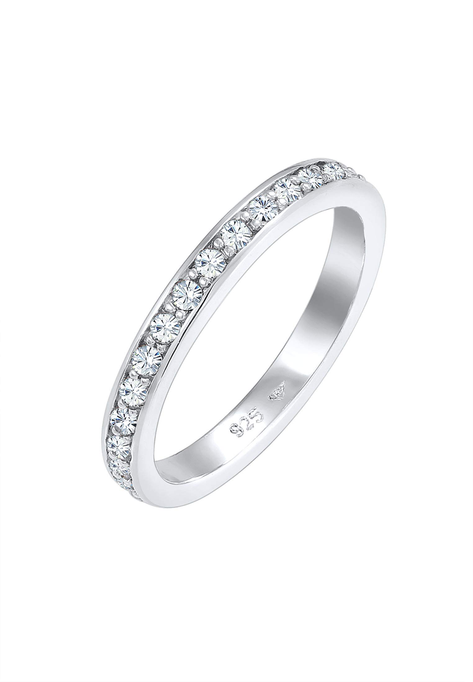 Elli Julie Grace Crystal 925 Silver Ladies Band for Special Occasions