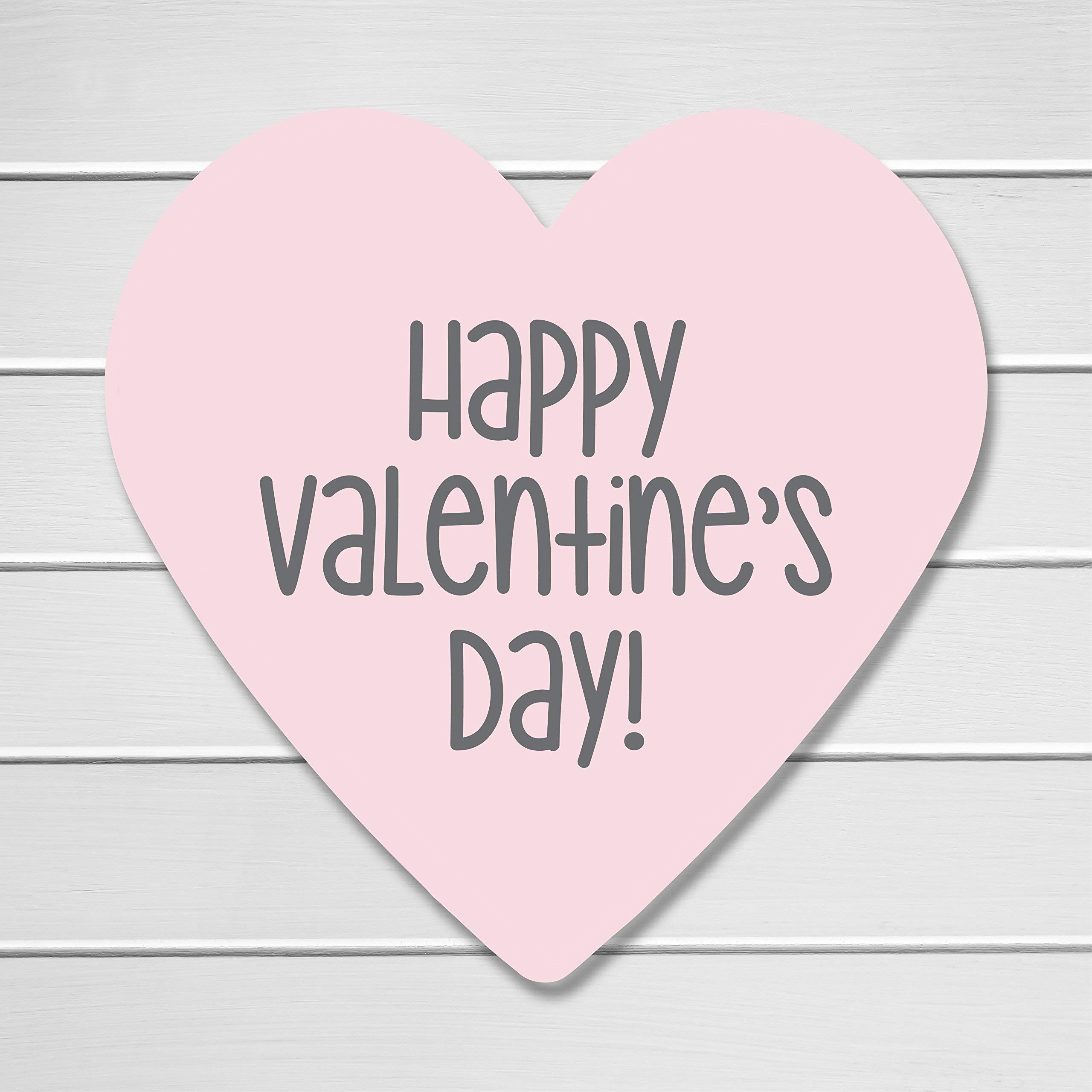 48 Heart Stickers for Valentine's Day - Pink Love Stickers, Romantic DIY Decals for Scrapbooking, Journals, Cards & Gift Wrapping (#704)