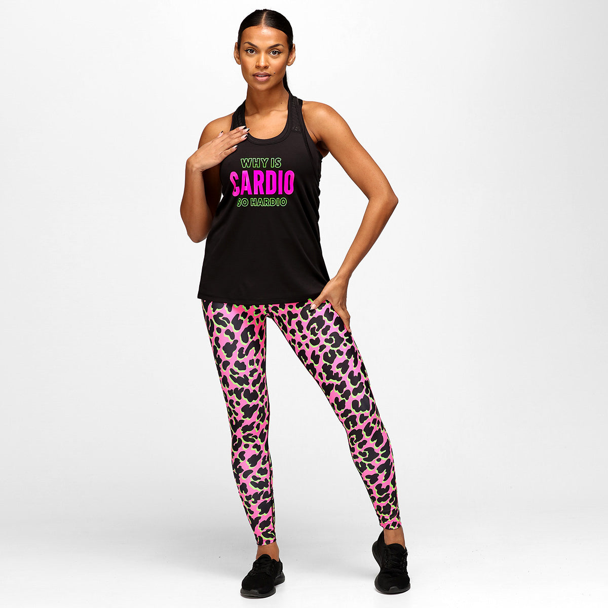 Cardio So Hardio Mesh Racerback Vest - Breathable Workout Tank Top for Women - Gym, Running & Yoga