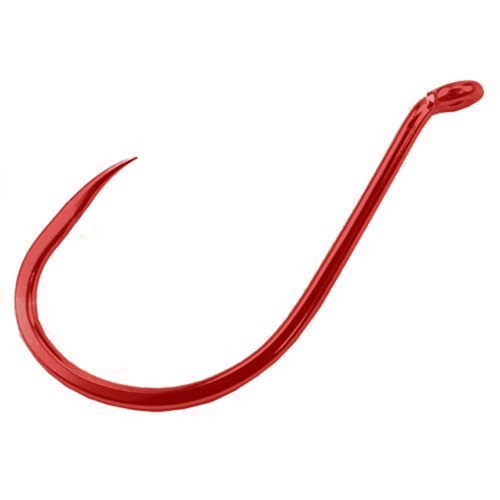 Gamakatsu Barbless Octopus Fishing Hooks - Pack of 25 (Size 4, Red) for Saltwater & Freshwater Fishing - Ideal for Catch and Release, Bait Fishing, and Fly Fishing