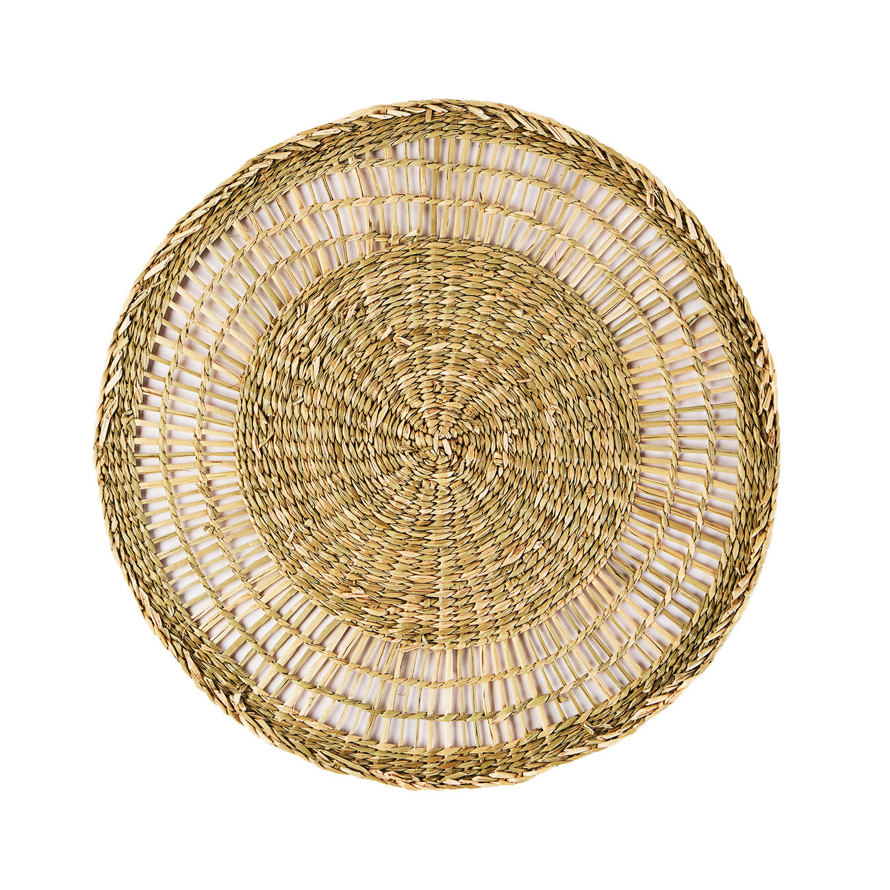 Natural Seagrass Round Placemats Set of 4 - Eco-Friendly Table Mats for Dining, Kitchen, or Outdoor Picnic Use