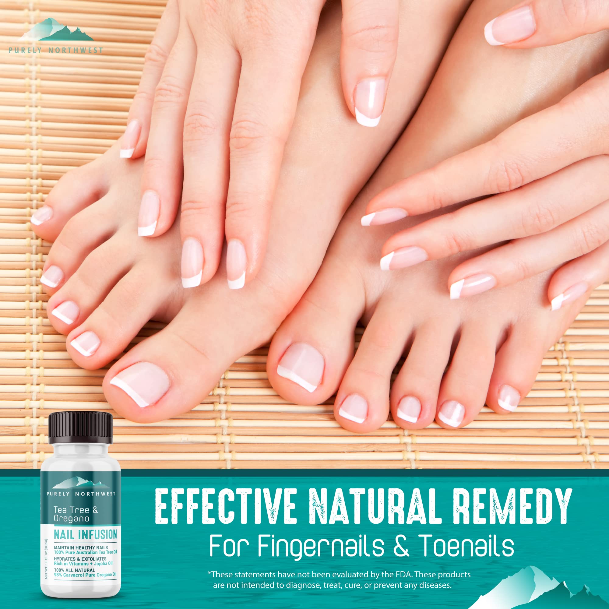 PURELY NORTHWEST Tea Tree Oil & Peppermint Foot Soak with Epsom Salt - Extra Strength Foot Bath for Relaxation & Pain Relief, Bundled with Tea Tree Oil Foot & Body Cream - Natural Nail Care Solution for Athletes, Runners & Busy Professionals