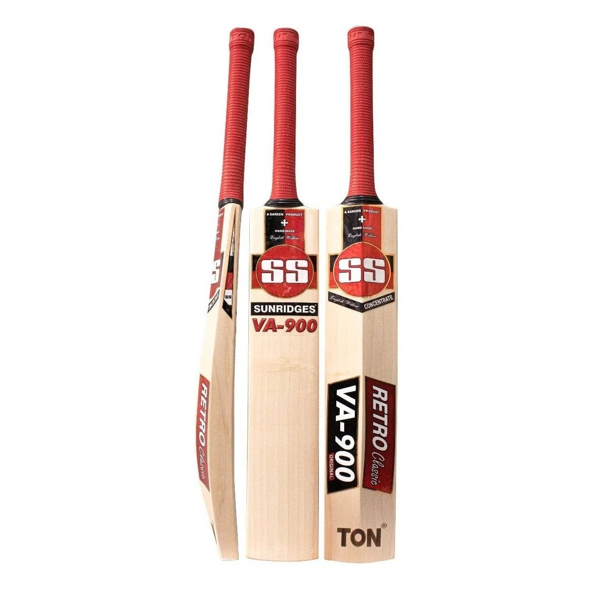 SS VA 900 (RETRO ELITE) English Willow Cricket Bat - Premium Handcrafted Cricket Equipment for Professional & Amateur Players - Perfect for Matches, Practice & Training Sessions
