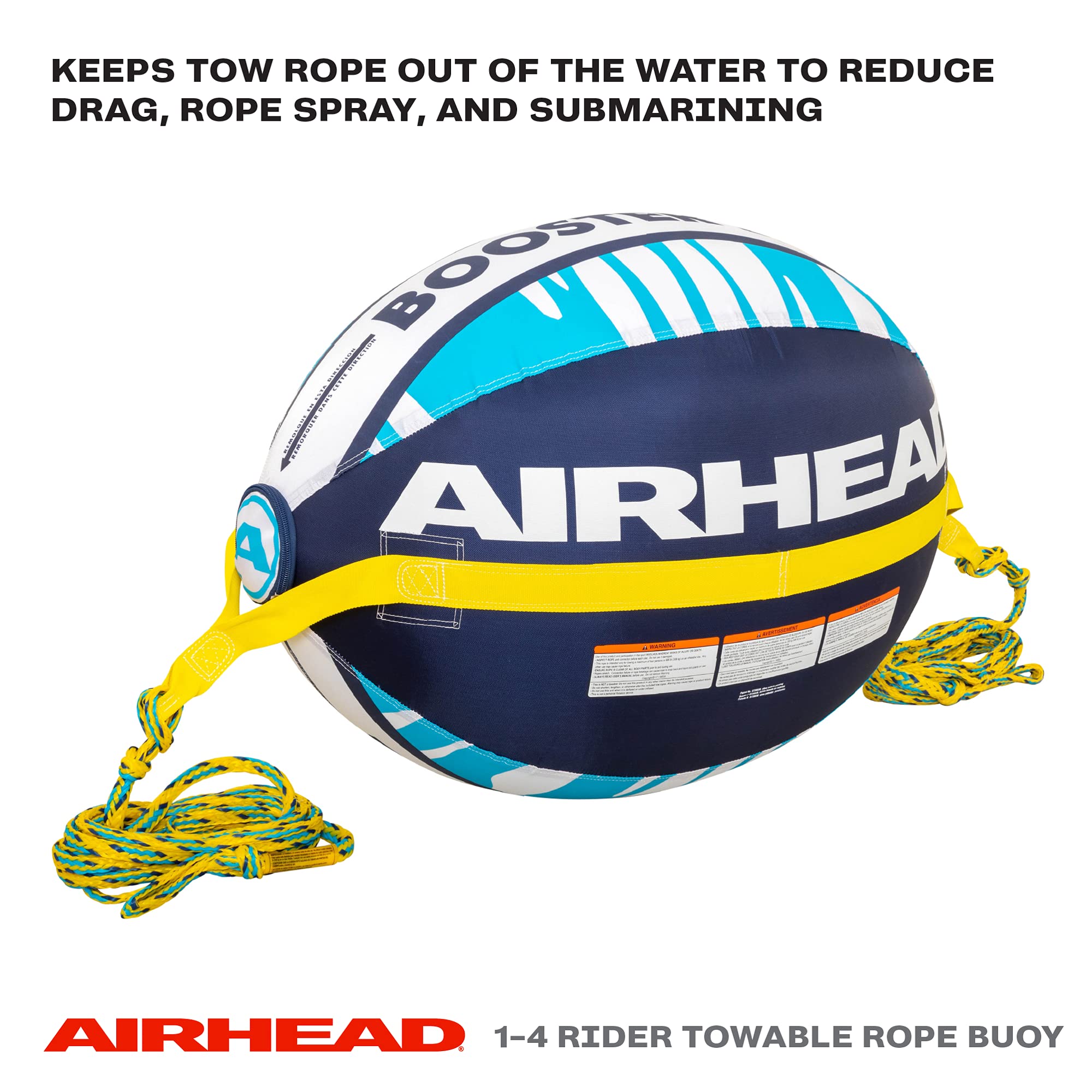 Airhead Booster Ball - High-Performance Towable Tube Rope for Boating, Water Skiing, Wakeboarding - Perfect for Lake, Ocean & Water Sports Activities