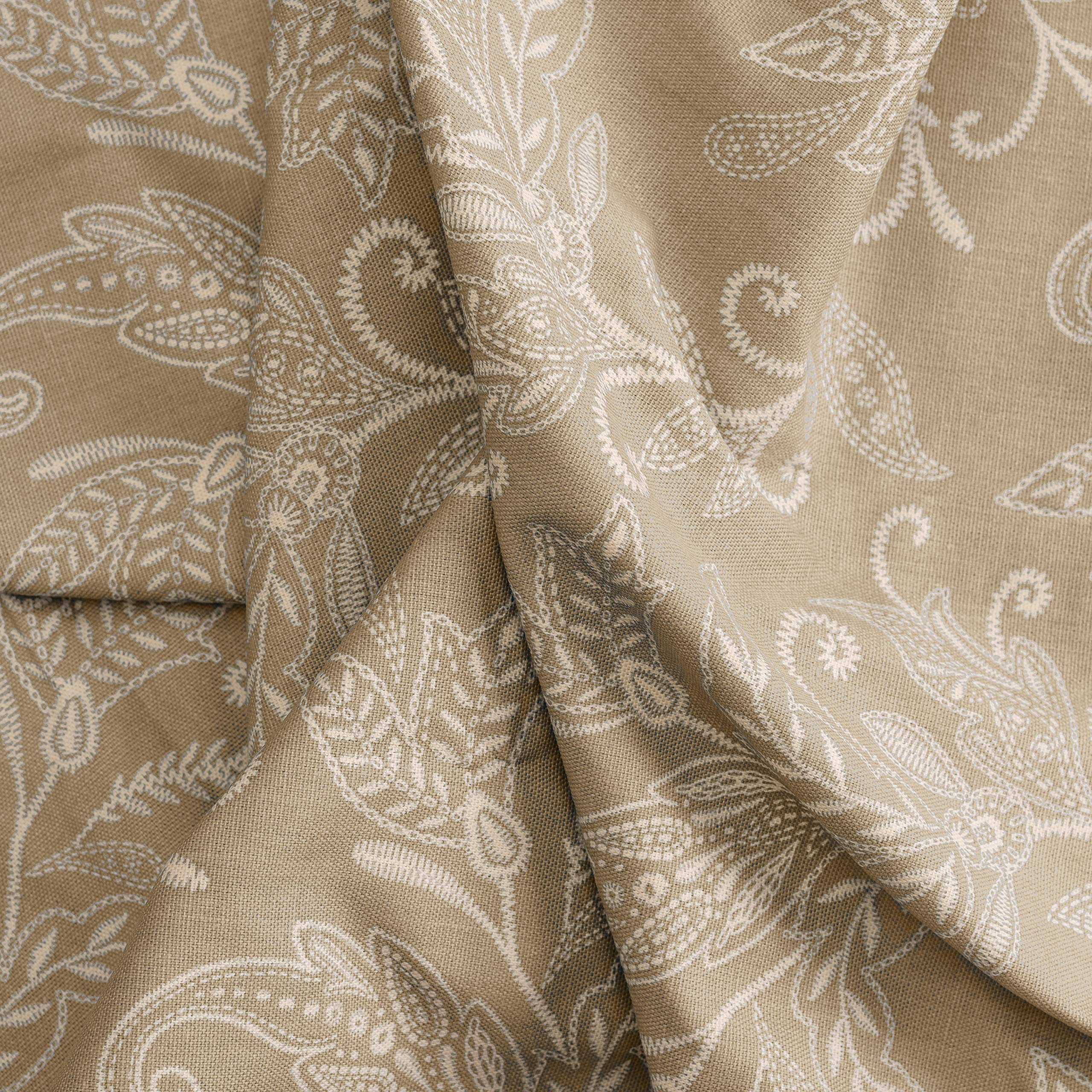 Ellis Curtain Lexington Leaf Placemats Set of 4 - Natural Tan Woven Table Mats for Dining Room Decor, Kitchen Table Setting, and Fall Thanksgiving Dinner Party