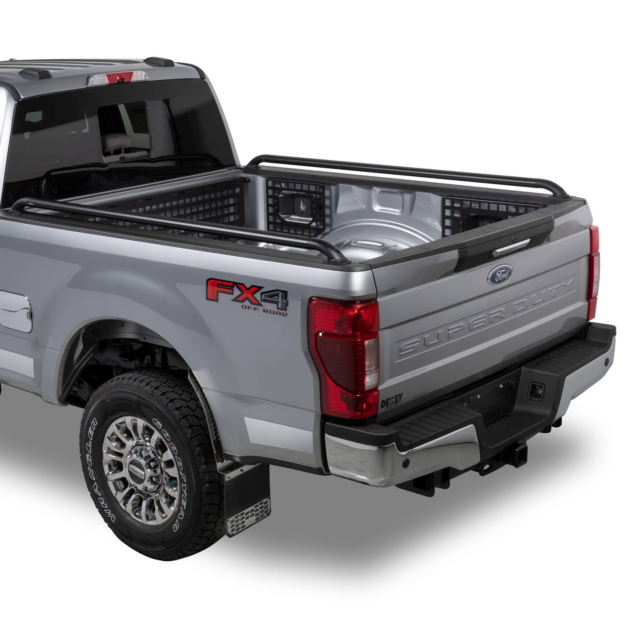 Putco T-Slot Black Locker Side Bed Rails for 2017-2025 Ford Super Duty F-250 & F-350 (6'9