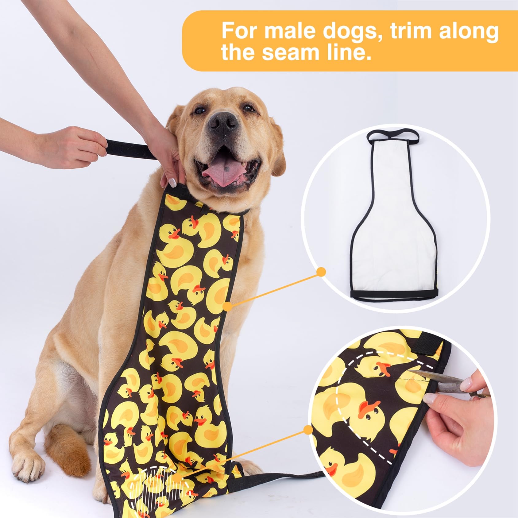 LovinPet Large Dog Belly Cover - Washable Dog Belly Wrap & Recovery Suit for Post-Surgery Protection | Abdominal Protective Clothing for Dogs | Ideal for Spay/Neuter Recovery, Wound Care, and Post-Operative Comfort