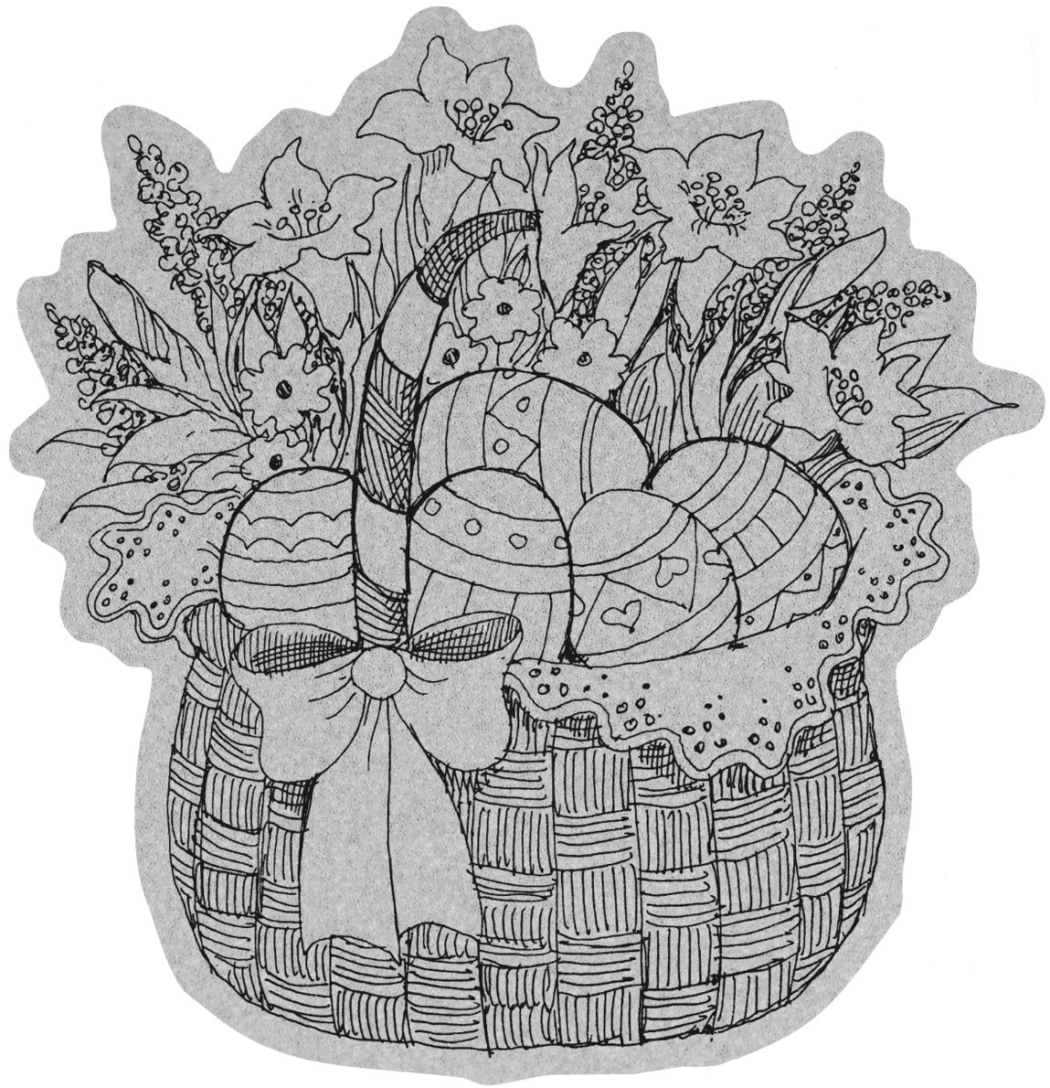 Penny Black Easter Basket Rubber Stamp 4x5.25