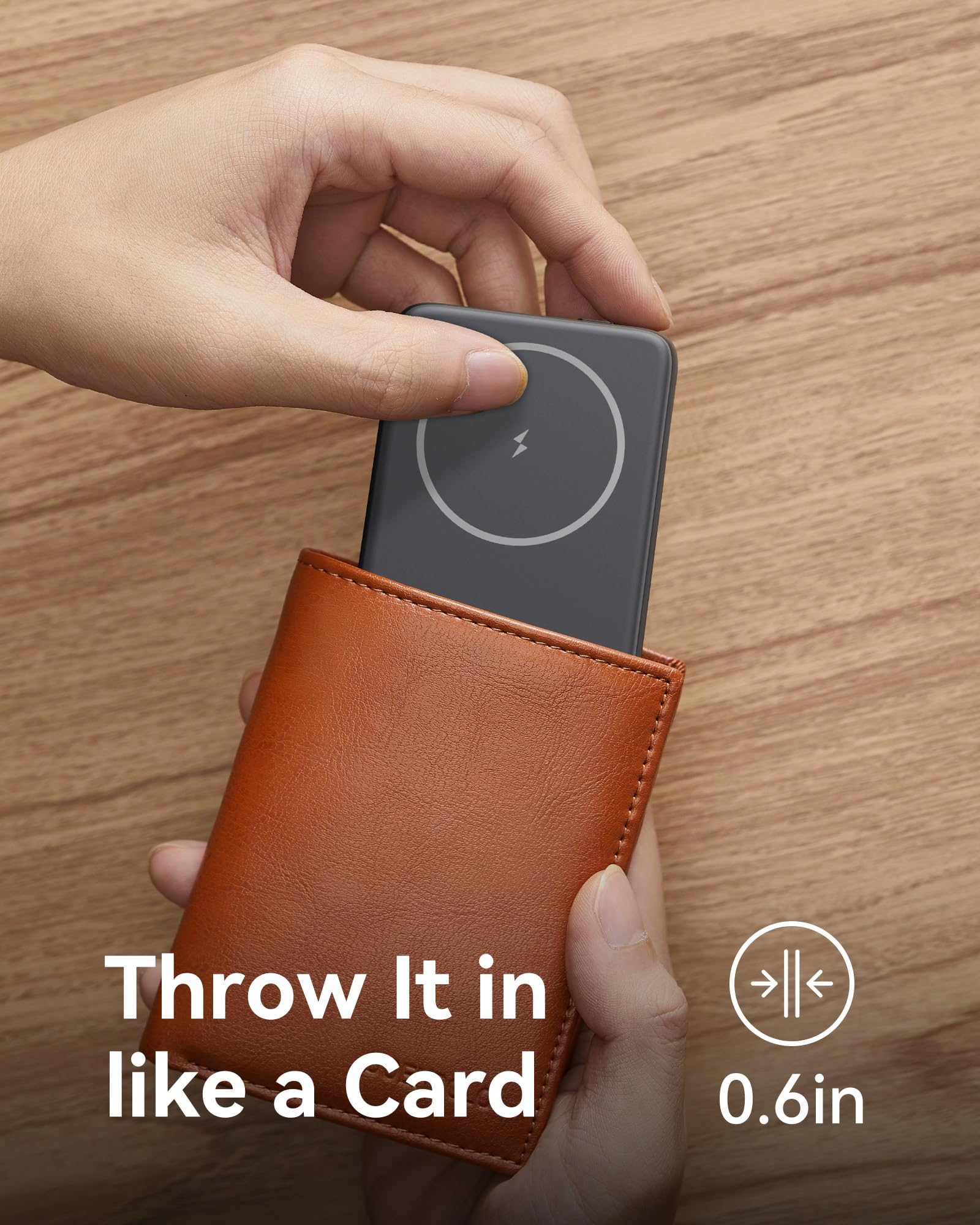 INIU Ultra Slim 5500mAh 20W Magnetic Power Bank with Foldable Stand - Portable MagSafe Charger for iPhone 16/16 Plus/16 Pro/16 Pro Max, iPhone 15/14/13/12 - USB-C in&Out Wireless Battery Pack for Travel, Office & Home Charging