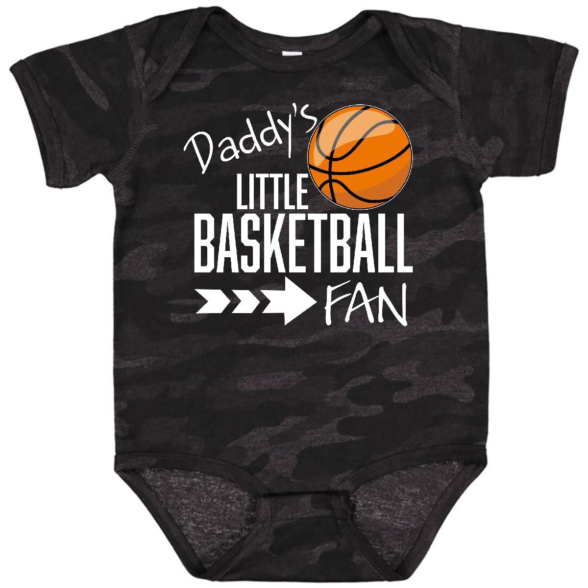 Inktastic Daddy's Little Basketball Fan Baby Bodysuit - Cute Infant Onesie for Basketball Lovers - Perfect for Game Day, Family Photos & Sports Themed Events