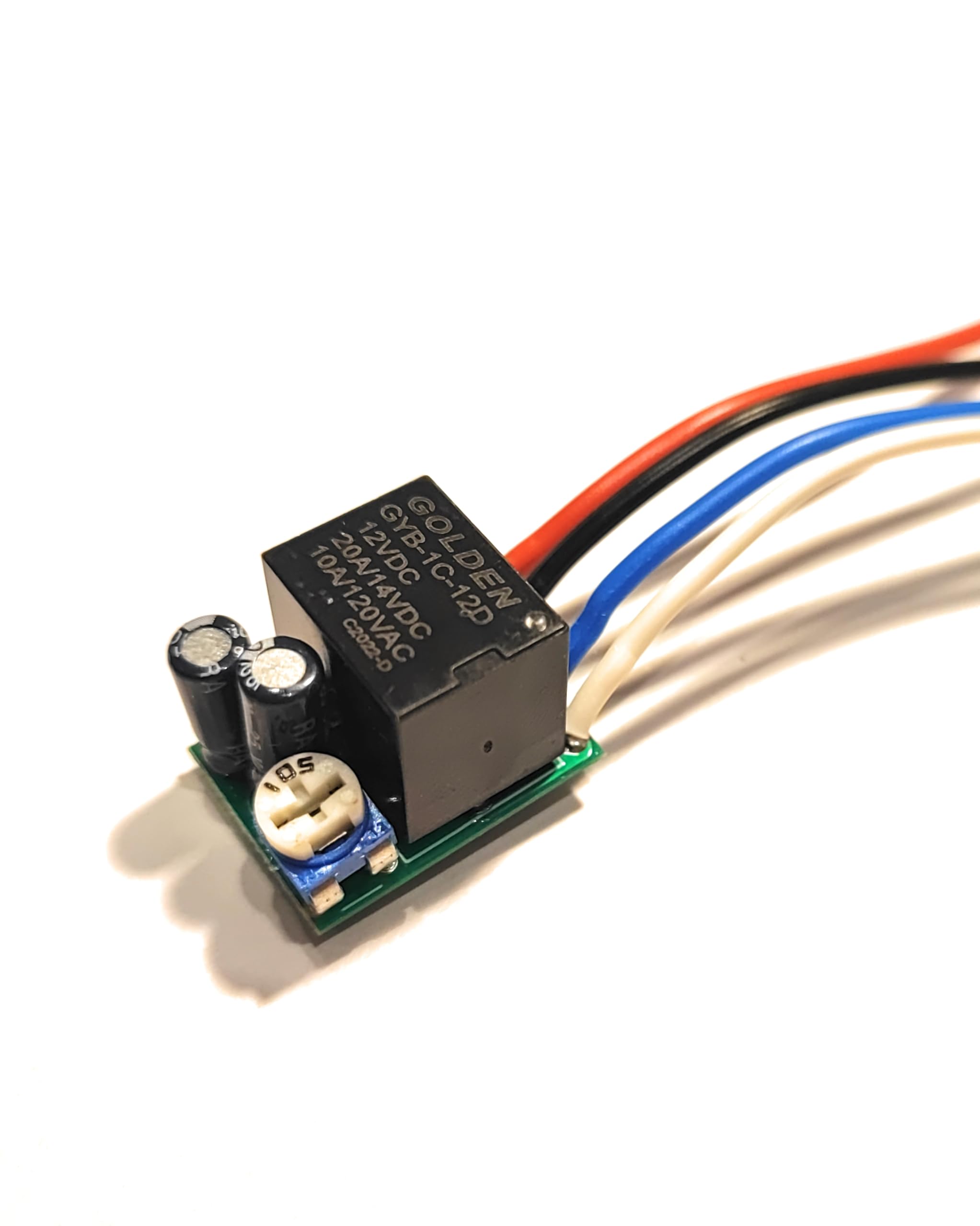 12V Car SMD Timer Switch Relay - 1-150s Adjustable Delay Off, 20A High Power for Automotive Lights, Horns & Accessories - Easy Installation & Waterproof Design