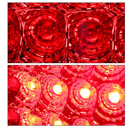 Red LED Tail Brake Lights Compatible with 2003-2006 Chevy Silverado 1500 2500 & 2004-3500 HD - Durable Replacement for Improved Night Visibility & Safety (Perfect for Off-Roading, Towing & Daily Driving)