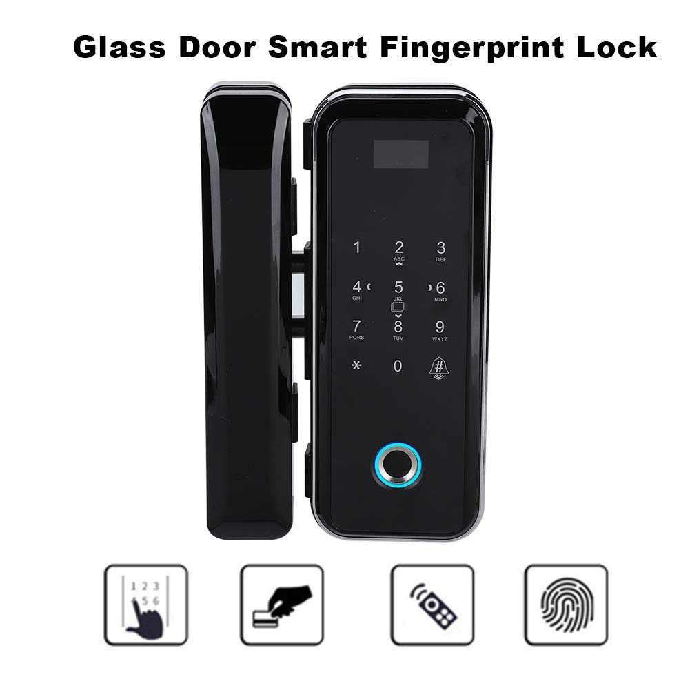 Smart Fingerprint Door Lock with Keypad - Electronic Keyless Entry, Remote Control & Password Access for Home Security - Ideal for Apartments, Offices & Glass Doors