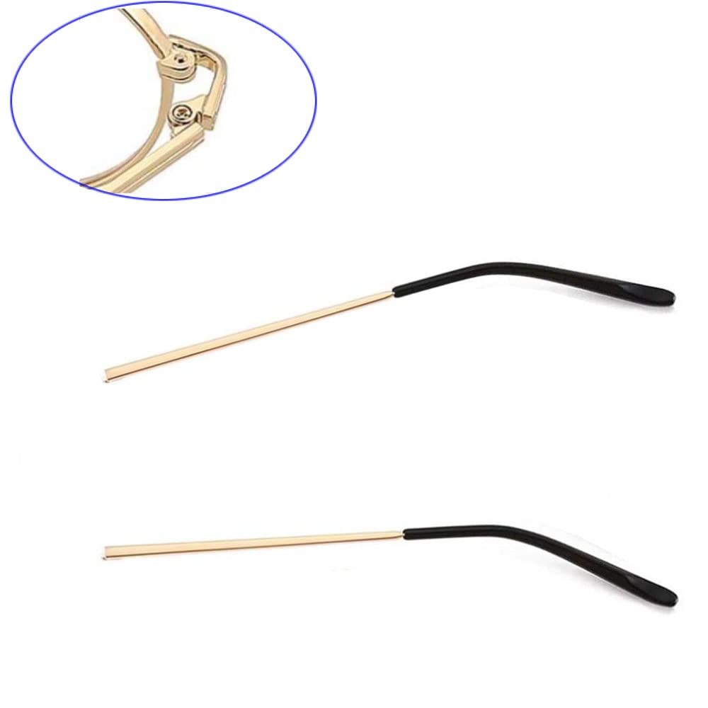 Universal Metal Glasses Temple Arms Repair Kit with Screws & Screwdriver for Eyewear Fix