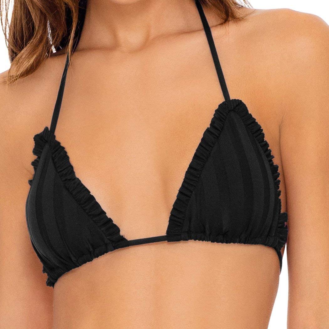 Luli Fama White Bachelorette Party Triangle Top for Bride & Bridesmaids - Perfect for Beach Weddings, Pool Parties & Girls' Getaways