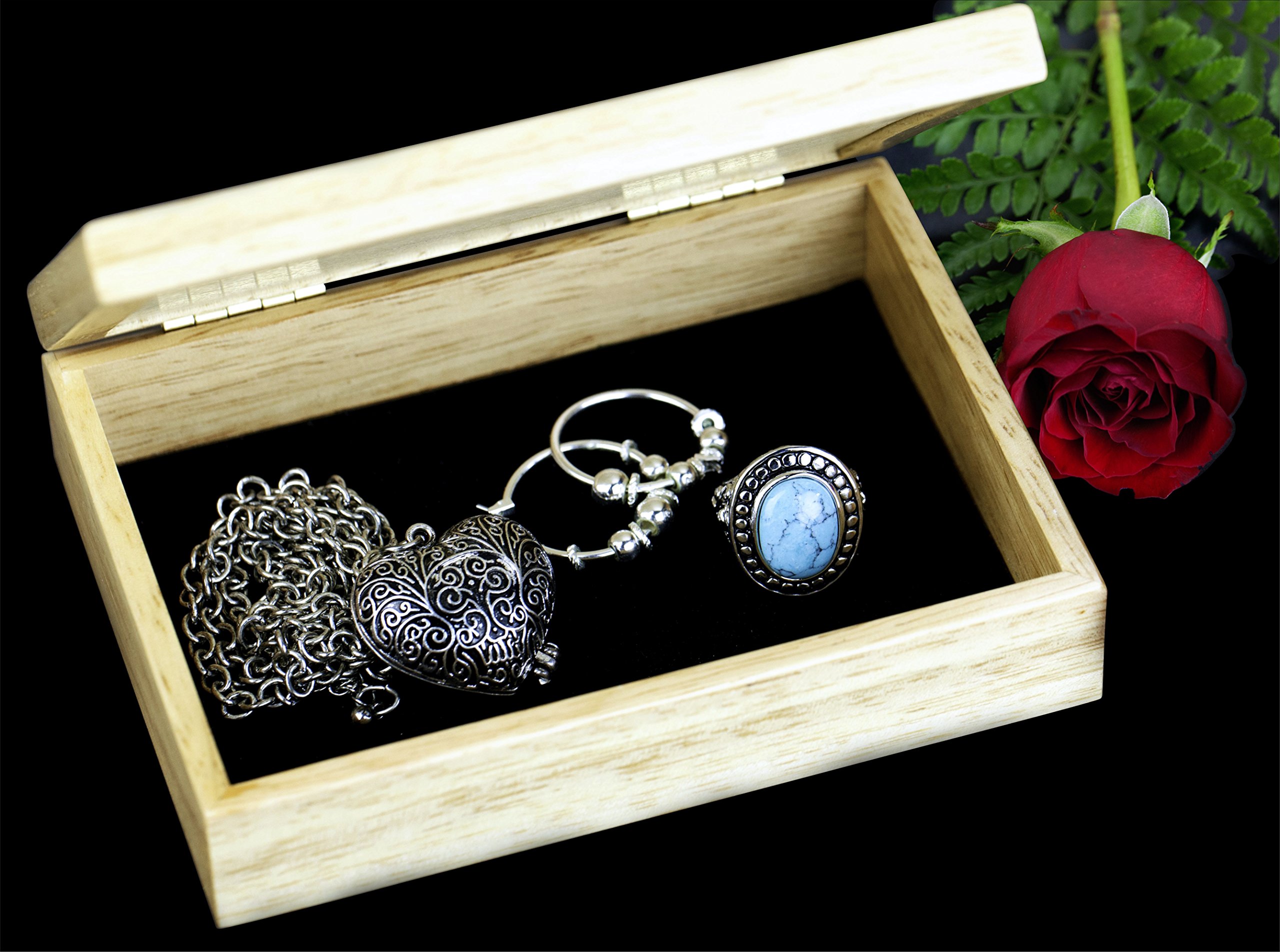 Handmade Sea Turtle Wood Jewelry Box - Unique Wooden Gift Box for Rings & Trinkets - Premium Quality USA Craftsmanship - No Two Alike - Perfect for Beach Weddings, Anniversary Gifts & Coastal Home Decor