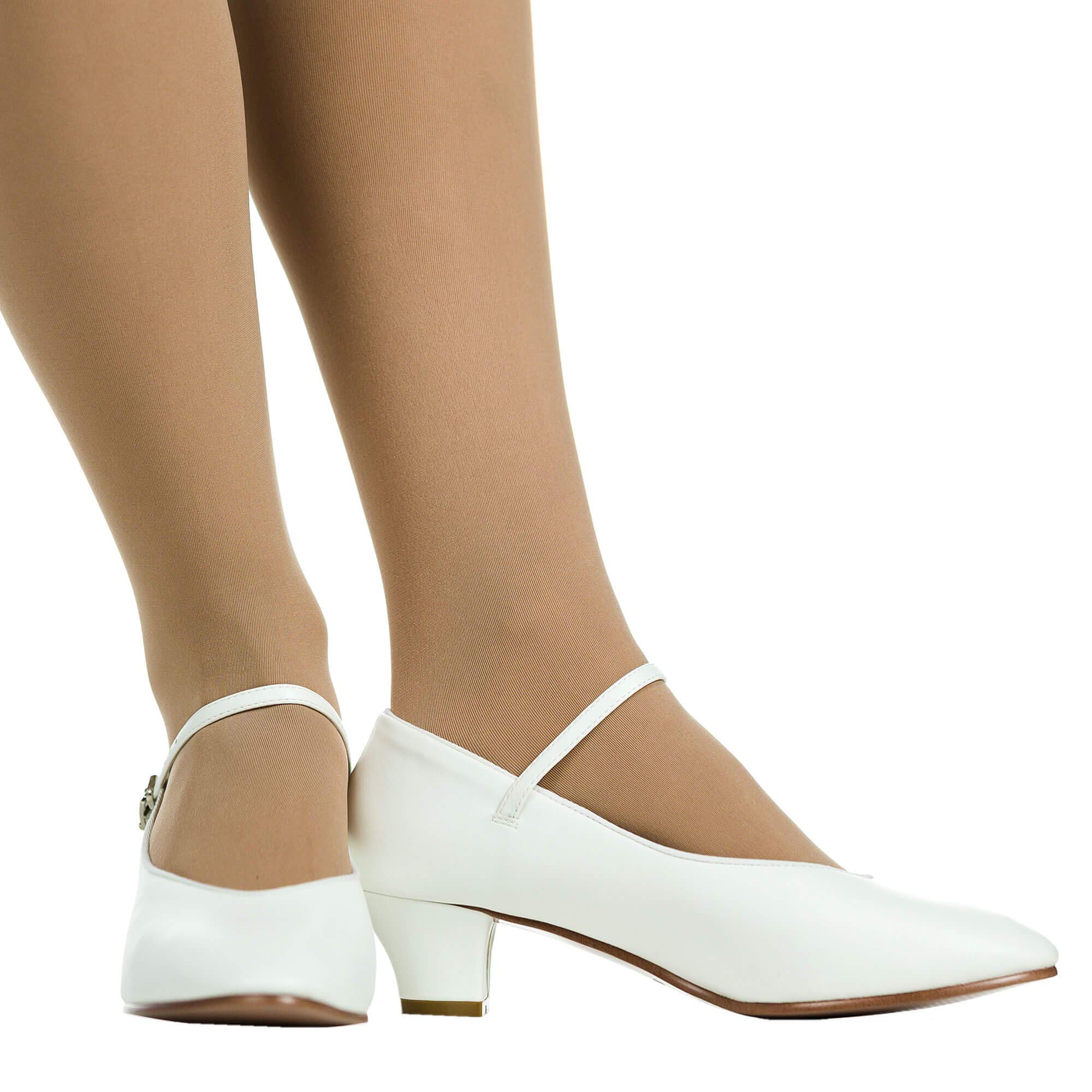 Danzcue 1.5 Inch Character Dance Shoes for Kids & Adults - Professional Ballet, Jazz, Tap Dance Shoes - Comfortable & Durable for Performances, Practice, Recitals