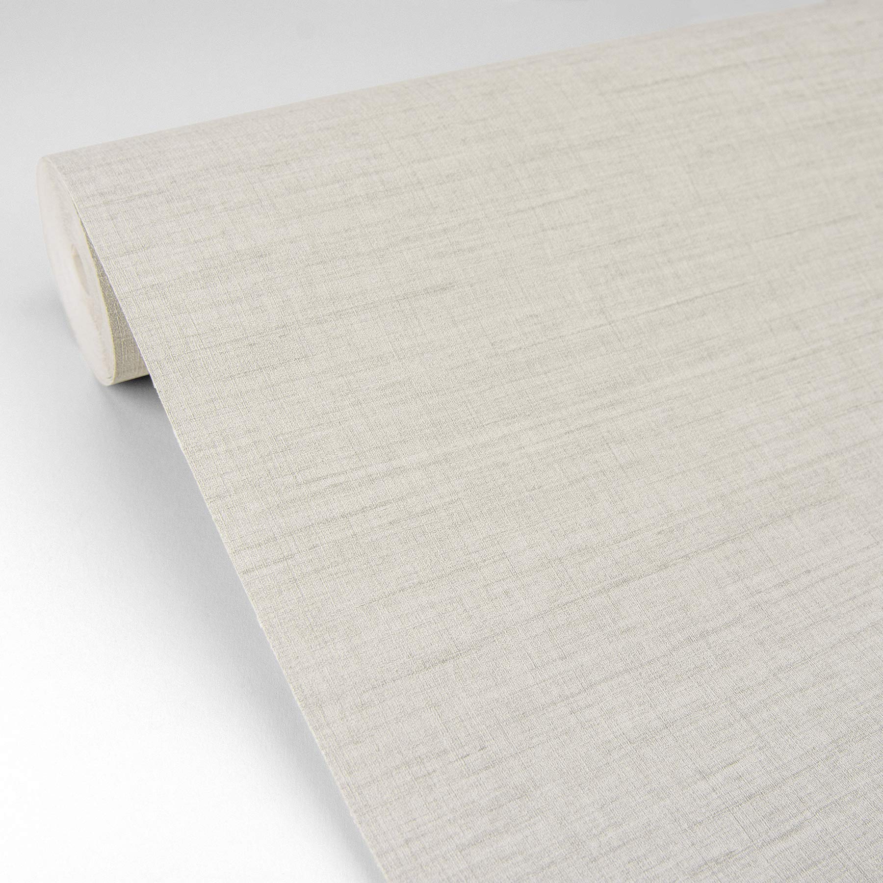Premium Essence Cream Linen Texture Wallpaper - Self-Adhesive Peel & Stick Wallpaper for Bedroom, Living Room, Office - Easy to Install & Removable Home Decor
