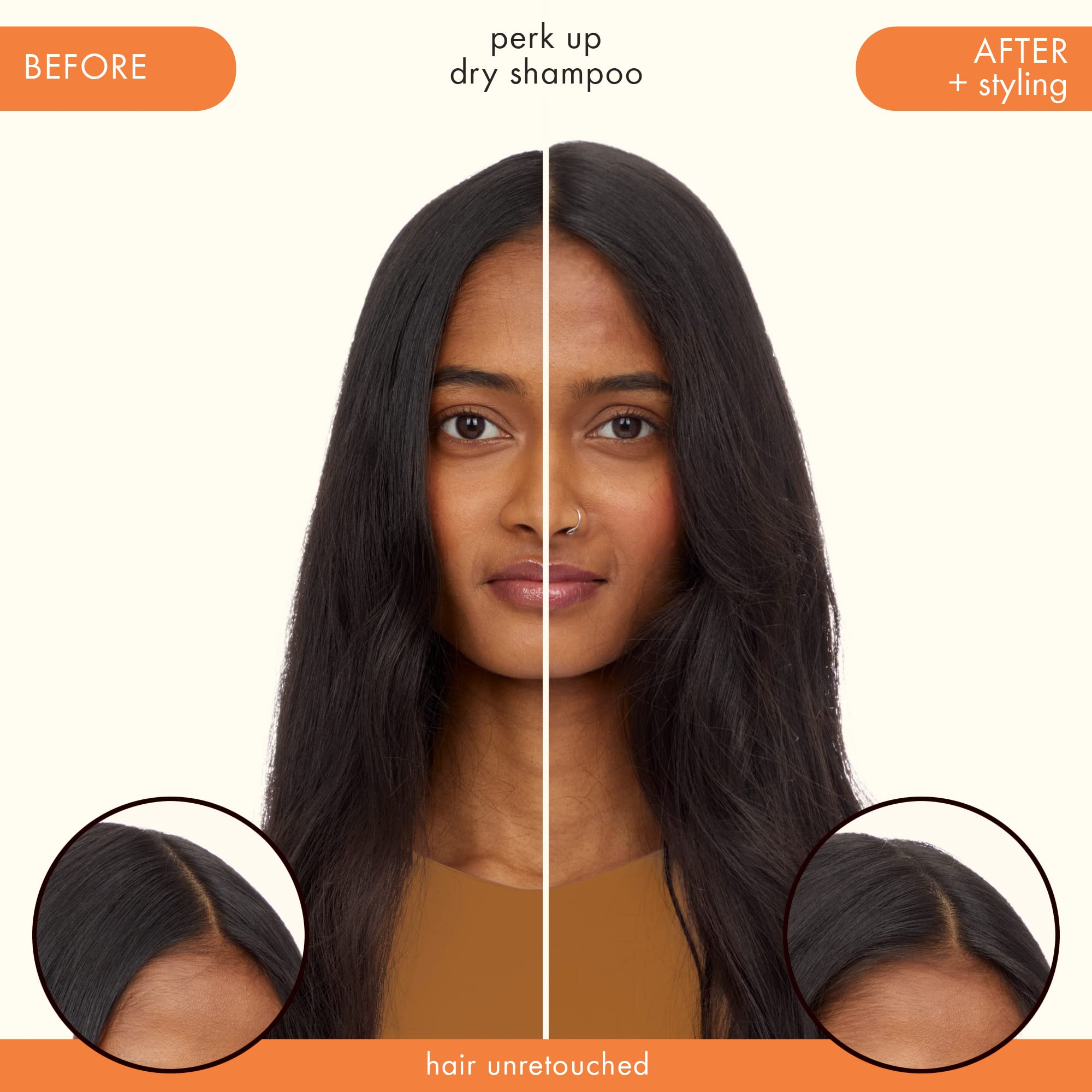 Amika Perk Up Talc-Free Dry Shampoo for Oily Hair - Refreshes & Volumizes Between Washes, Perfect for Travel & Gym