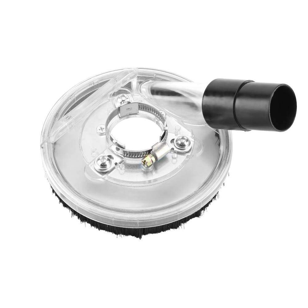 80-125MM Clear Dust Shroud Vacuum Cover for Angle Grinders | Dry/Wet Convertible Grinding Guard | Power Tool Accessory for Concrete, Tile & Metal Work | Perfect for DIY & Professional Use