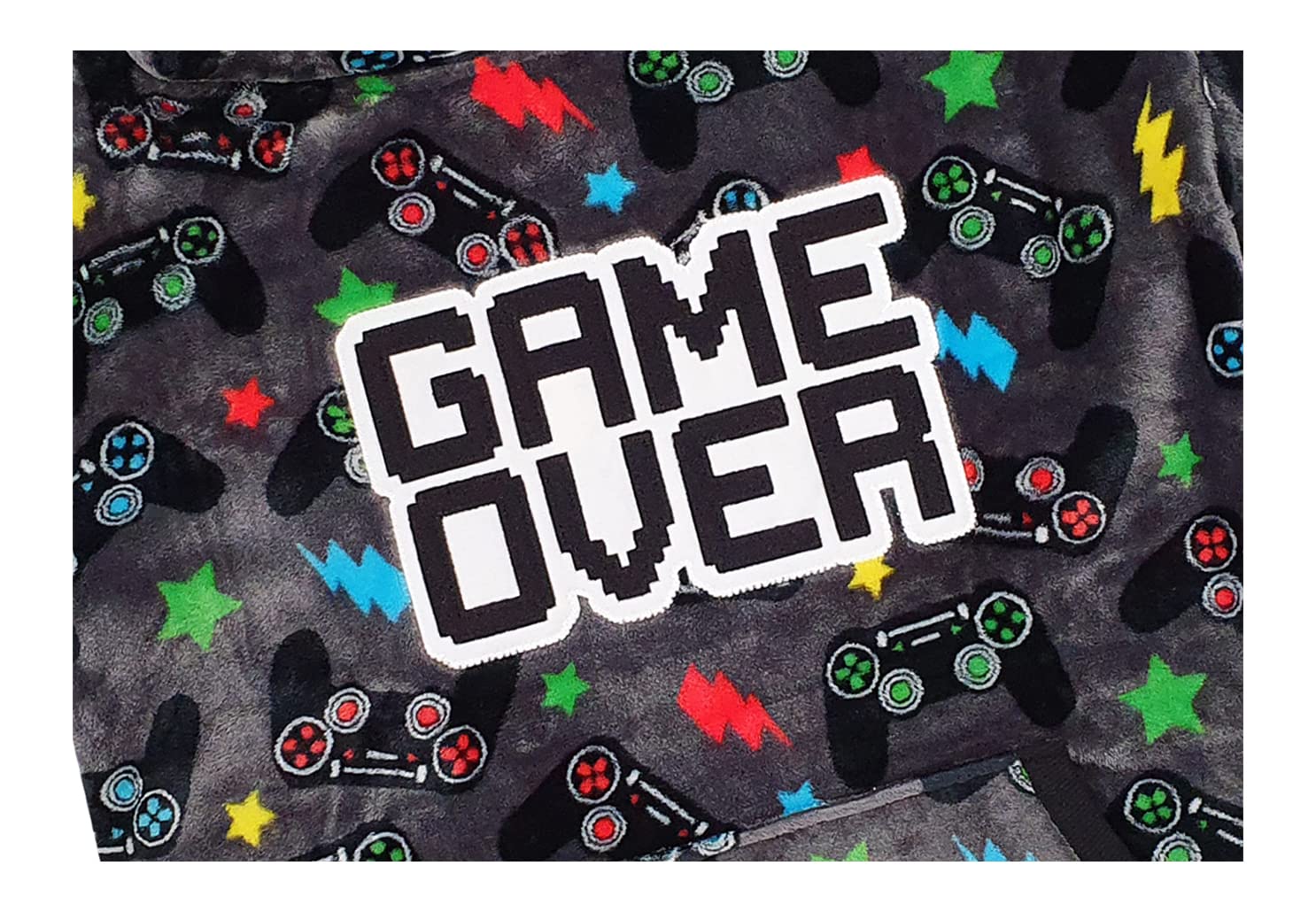 Boys Girls Gamer Gaming Oversized Fleece Hoodie - Soft & Warm Pullover Sweatshirt for Kids & Teens - Perfect for Gaming, School & Outdoor Activities