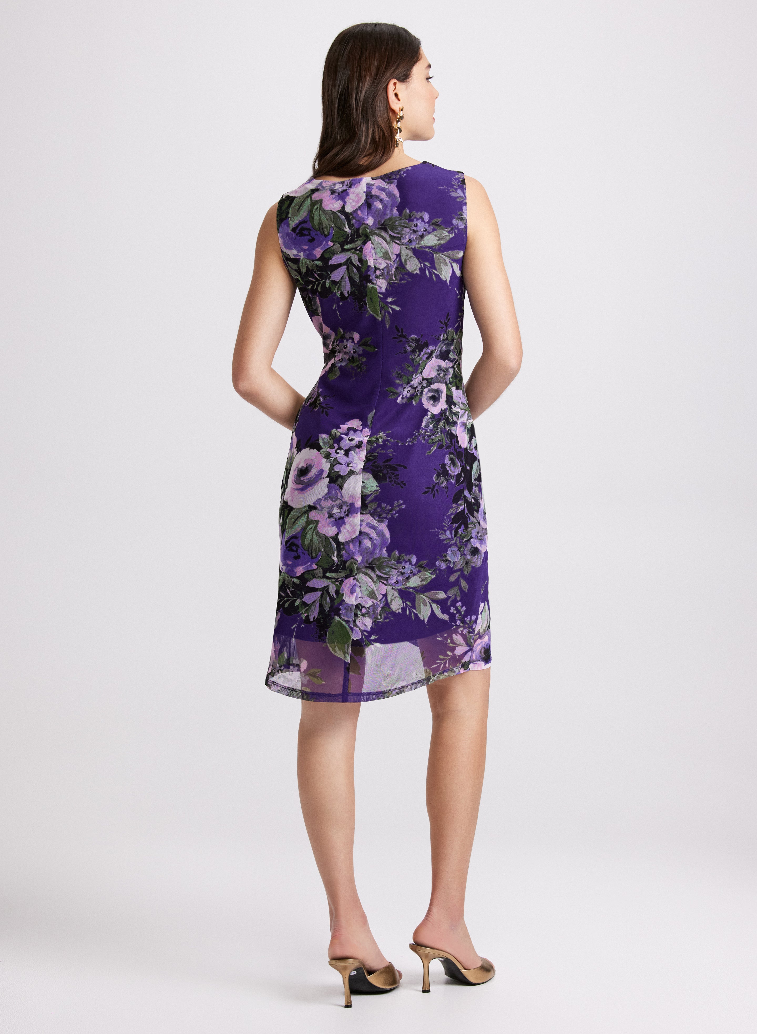 Floral Ruched Waist Dress for Women - Elegant Summer Midi Dress with Flowy Skirt | Perfect for Weddings, Parties & Date Nights