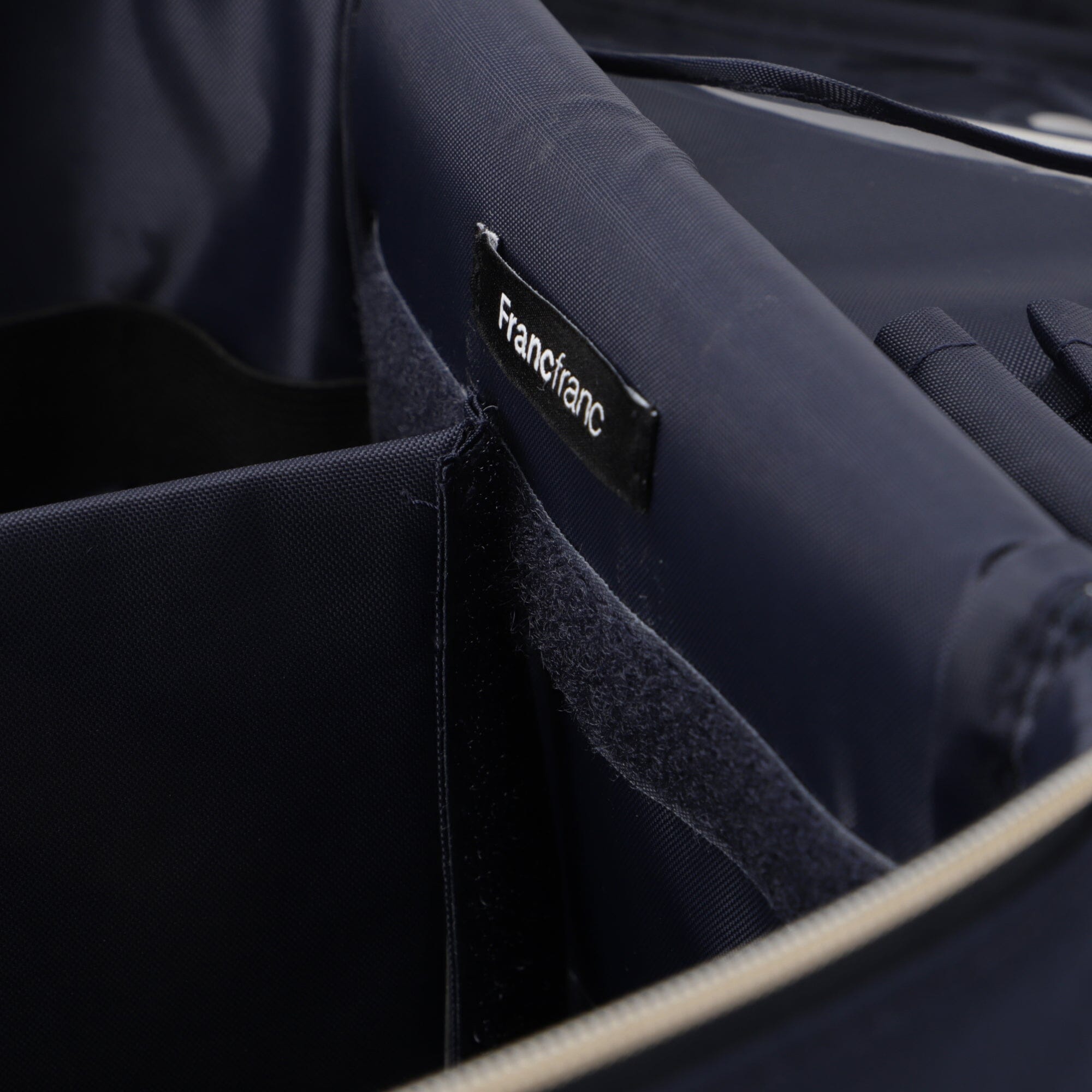 Frilled Vanity Pouch for Women - Navy Blue Makeup Bag with Zipper Closure | Perfect for Travel, Gym & Everyday Essentials Storage