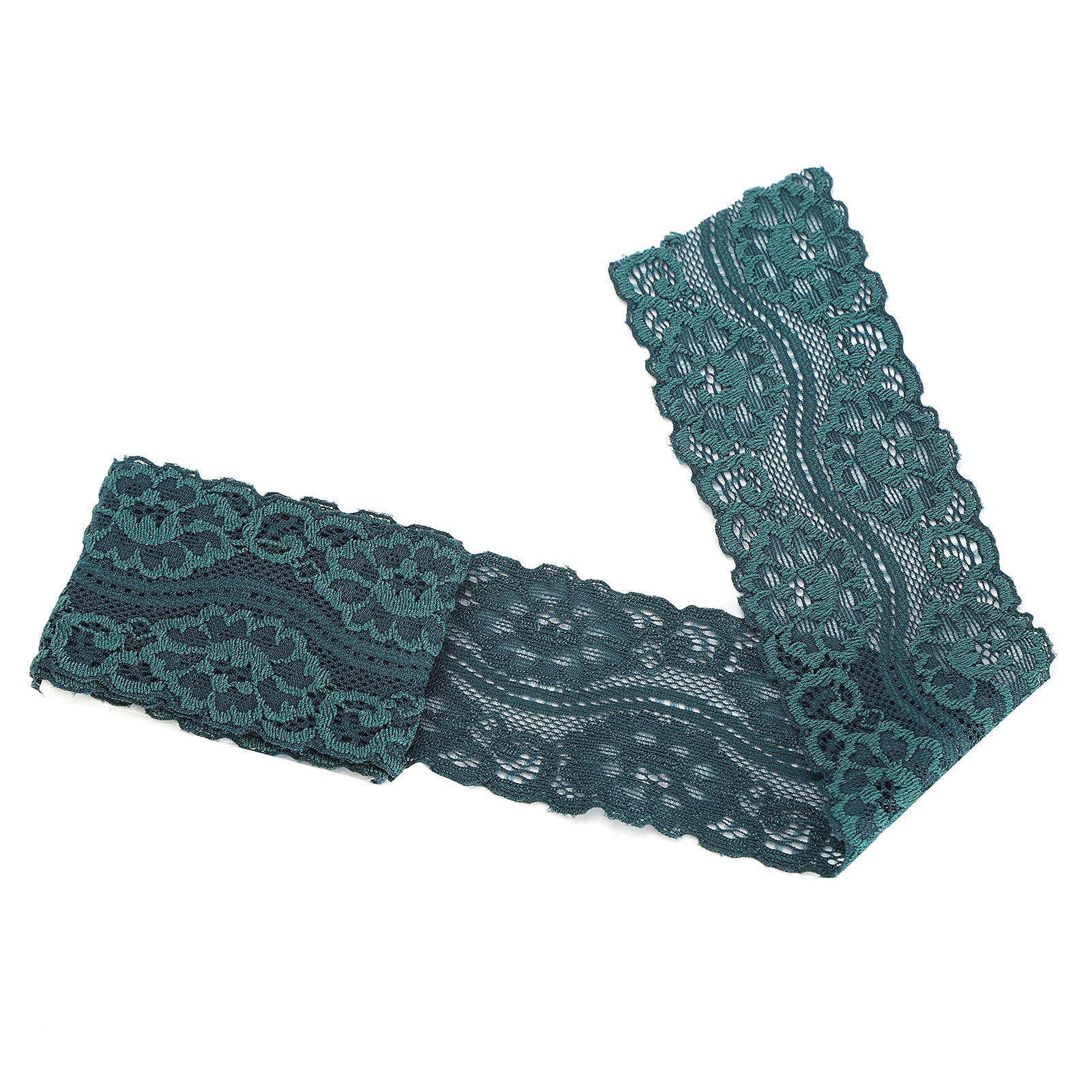 Floral Lace Ribbon for DIY Crafts - Elegant Trim for Hair Bands, Wedding Bouquets, Garters & Headbands | Perfect for Bridal Accessories, Gift Wrapping & Home Decor
