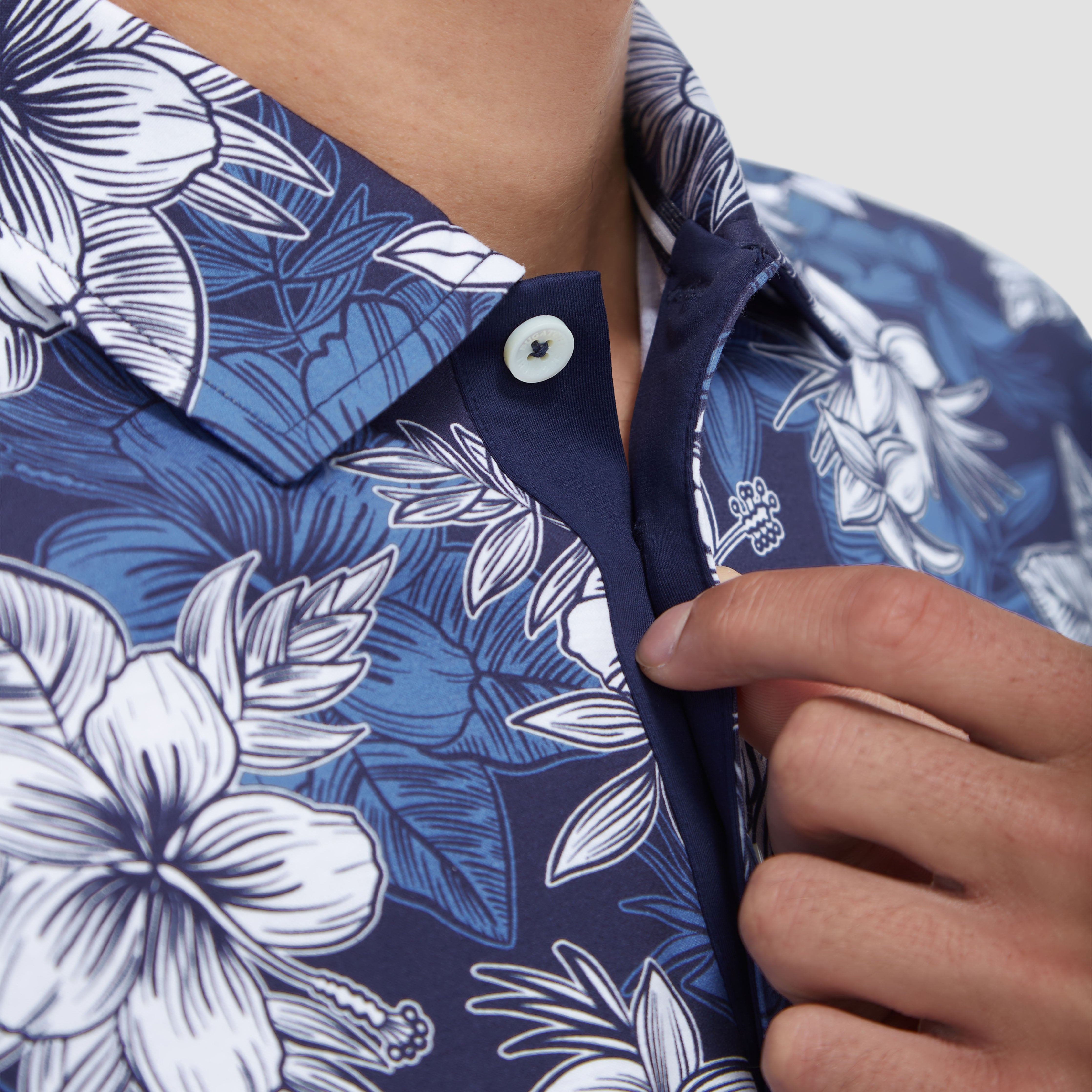 Hendrix Floral Print Polo Shirt for Men - Stylish Summer Casual Wear | Perfect for Outdoor Activities, Beach Vacations & Date Nights