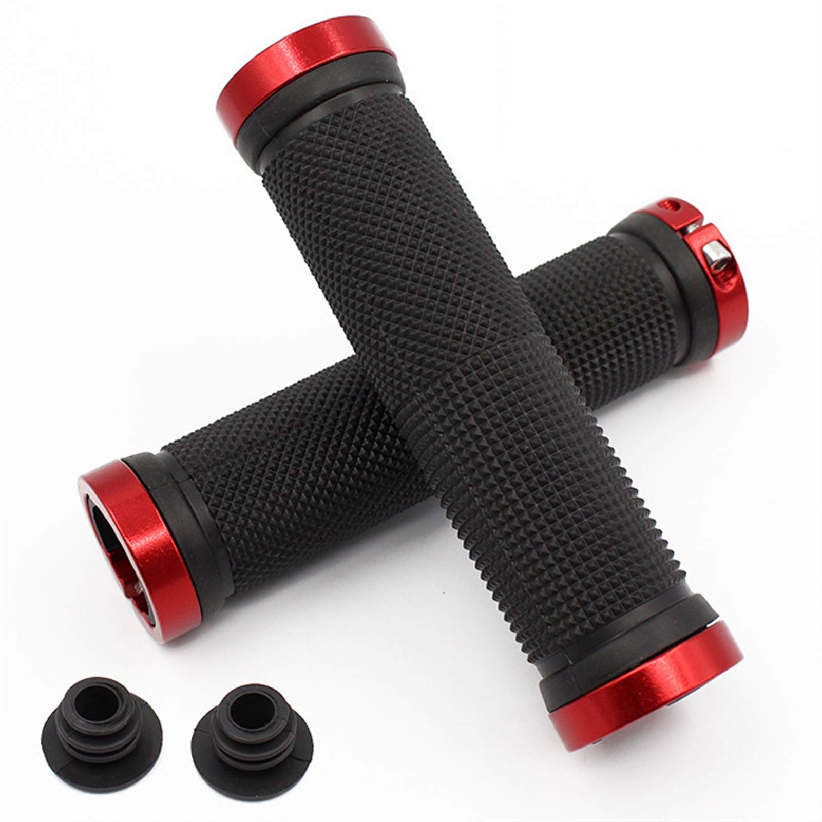 Anti-Slip Bike Handlebar Grips - Red Cycling Accessories for Comfort & Safety