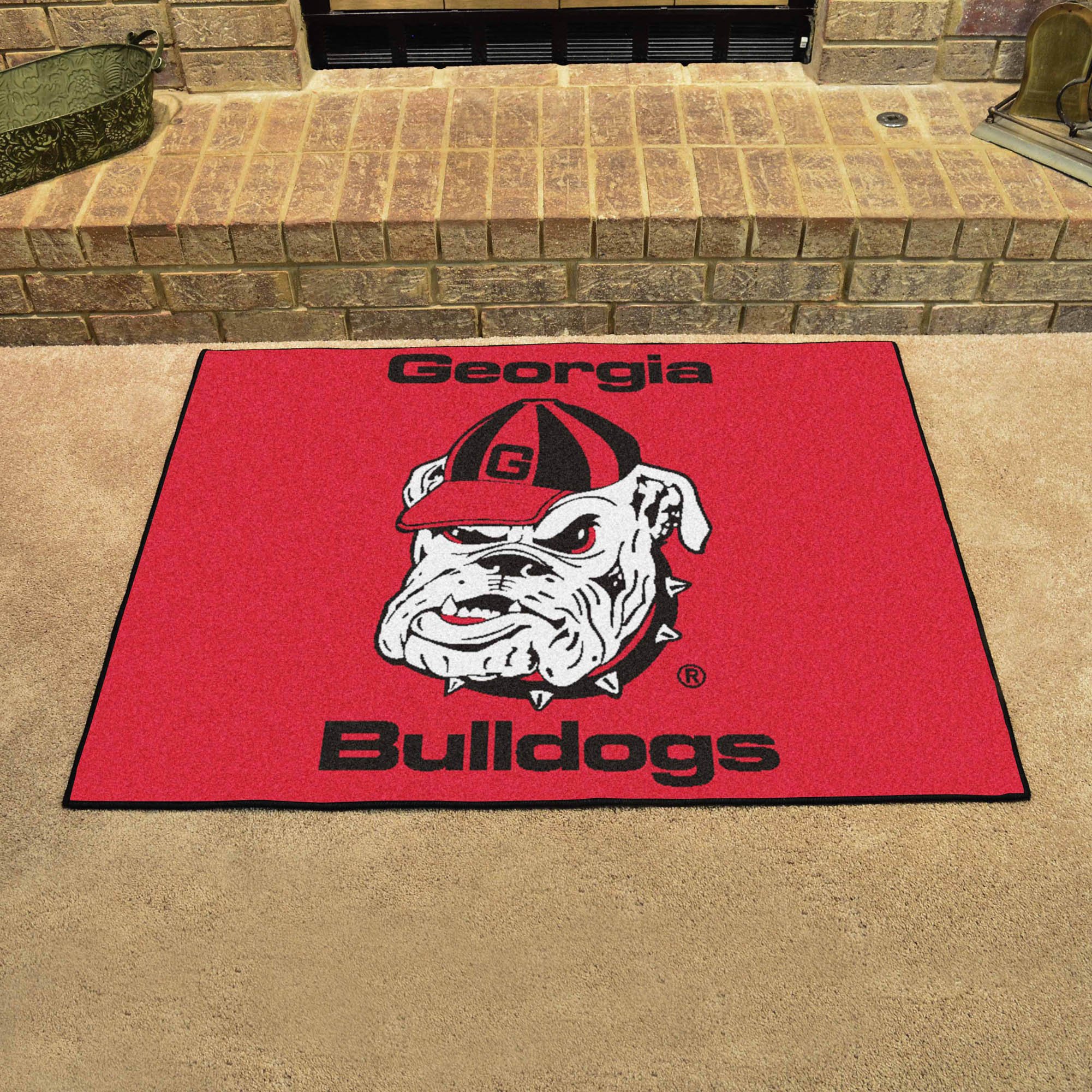 Fan Mats University of Georgia All Star Mat - Officially Licensed UGA Bulldogs Door Mat for Home & Game Day Decor