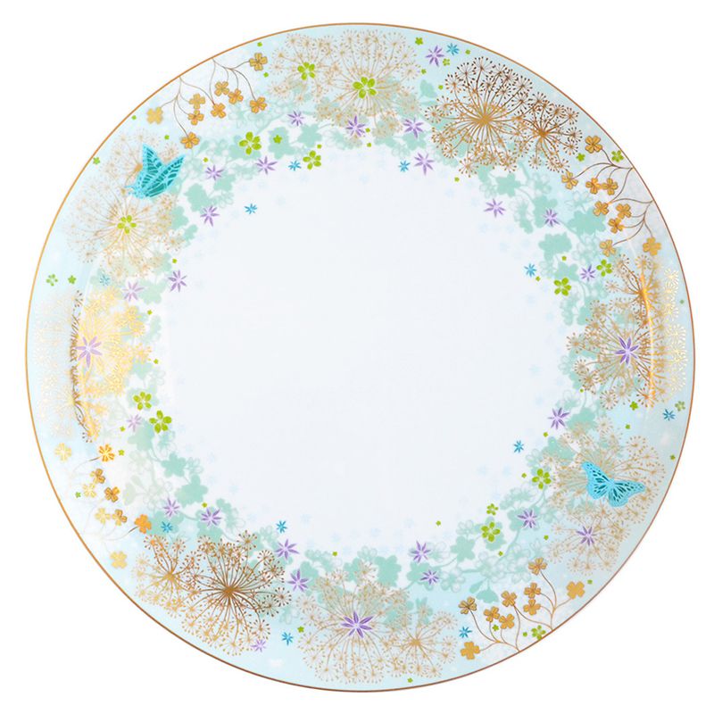Feerie Round Tart Platter - Elegant Serving Dish for Desserts, Cakes & Pastries - Perfect for Tea Parties, Weddings & Holiday Gatherings