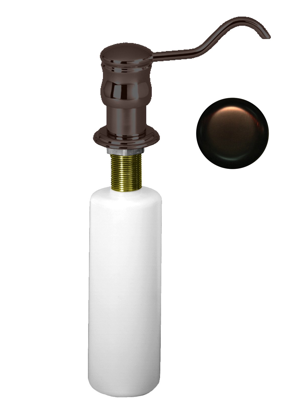 Westbrass D2172-12 Oil Rubbed Bronze Soap and Lotion Dispenser - Elegant Bathroom Accessory for Sinks, Countertops, and Vanities