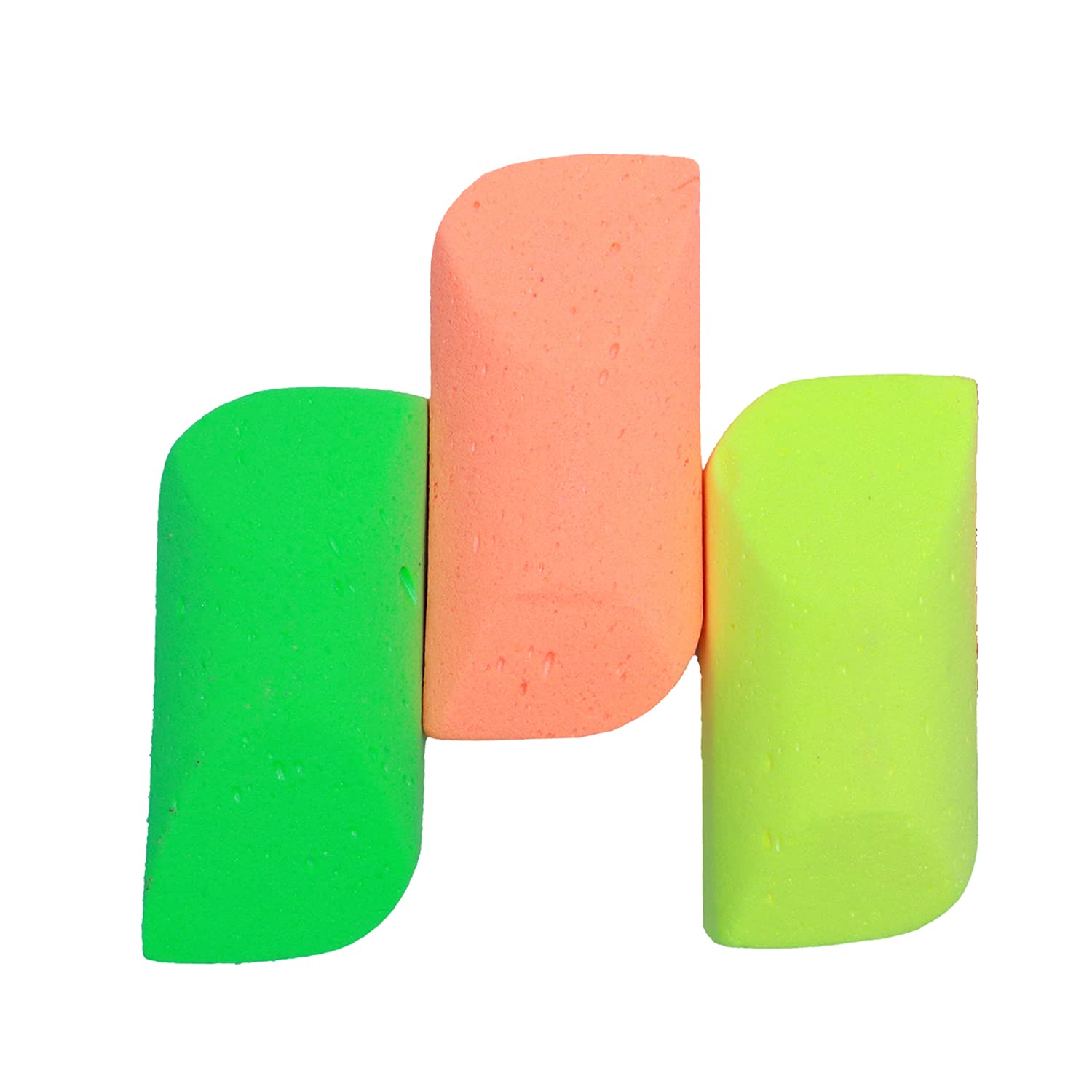 Alis Pumice Sponge 20g - Exfoliating Sponge for Hands, Elbows, Feet & Knees - Softens Rough Skin - Pack of 3 Multicolor Pumice Sponges - Perfect for Pedicures, Manicures & At-Home Spa Treatments