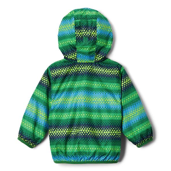 Columbia True Green Bubble Stripes Mini Pixel Grabber II Infant Wind Jacket - Lightweight Water-Resistant Baby Windbreaker for Outdoor Adventures & Playtime