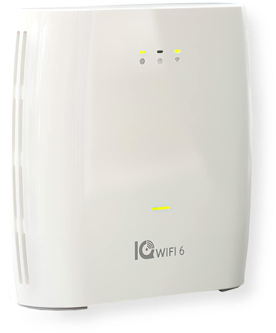 Qolsys IQWF6 IQ WiFi 6 Mesh Router System - 1500 sq ft Coverage, Expandable to 8 Nodes, Works with IQ Panel (2.4GHz/5GHz Dual Band, IPv4/IPv6) - Perfect for Smart Home & Office Networking