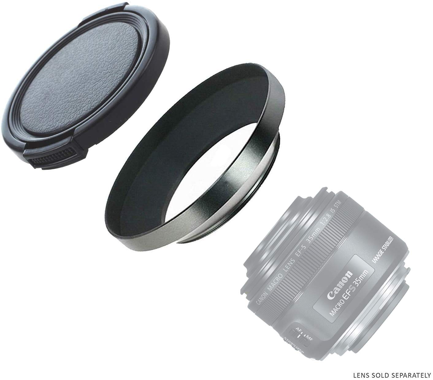 Canon EF-S 35mm f/2.8 Macro STM Lens with Hood - Wide Angle Prime Lens for DSLR Cameras | Perfect for Portrait, Food & Product Photography, Macro Shots