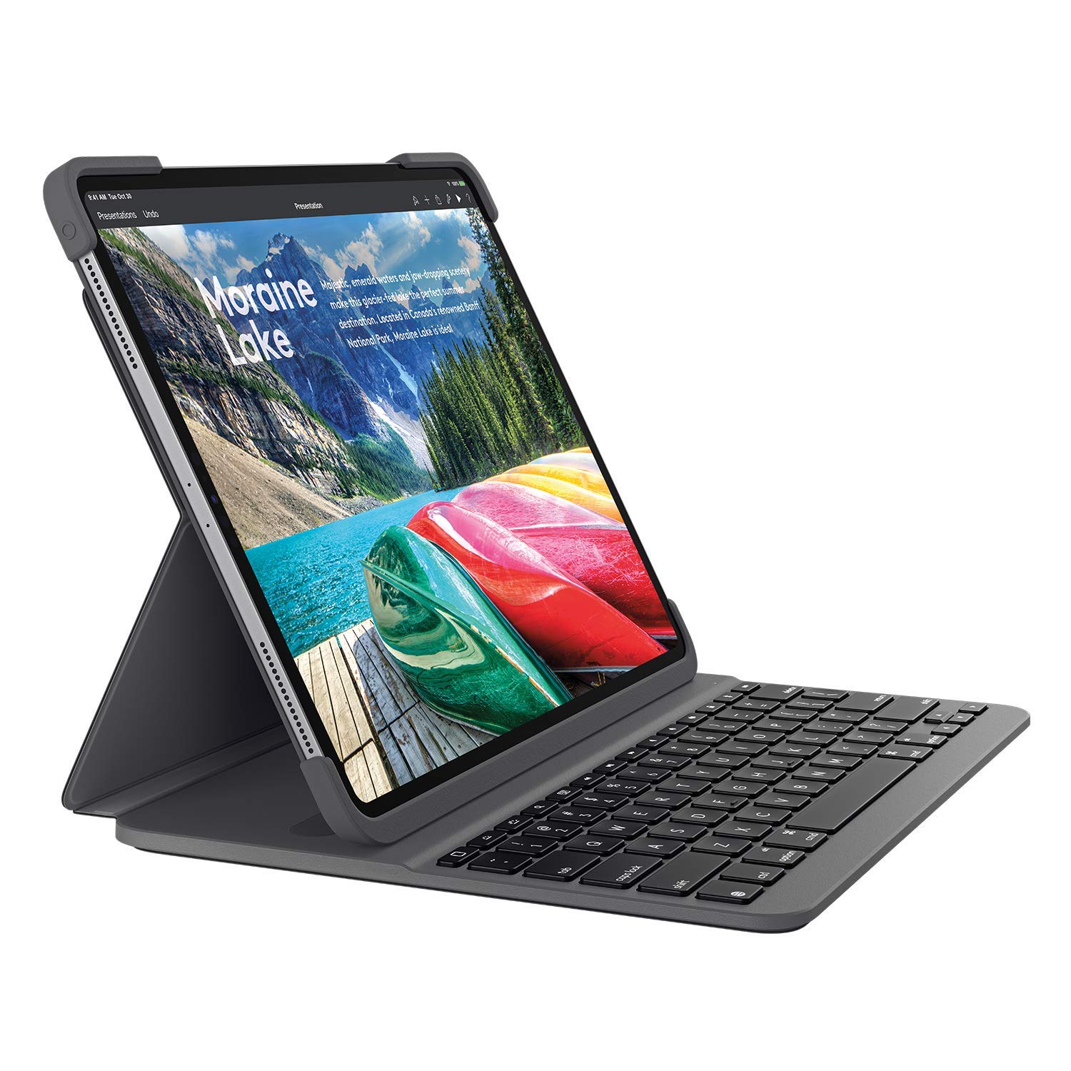 Logitech Slim Folio PRO Keyboard Case for iPad Pro 12.9-Inch (3rd Gen 2018) - Ultra Thin Protective Cover with Backlit Keys | Perfect for Work, Travel & Study