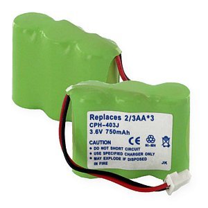 CPH 403J Synergy Digital GP40AAK3BMX Cordless Phone Battery - 3X2/3AA NiMH 750mAh with J Connector | Replacement Battery for Home & Office Phones | Long-Lasting Power for Cordless Handsets