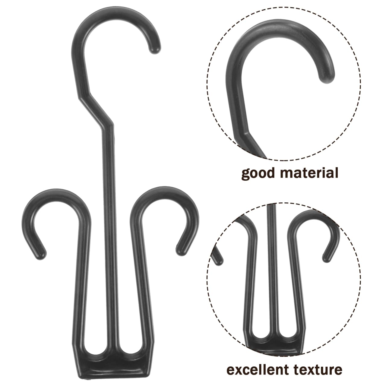 Cabilock 80Pcs Shoe Hanger Hooks - Heavy Duty Shoe Display Hooks for Closet Organizing, Space Saving Shoe Drying Rack Storage with Double Hooks - Perfect for Home, Retail Store & Shoe Organization Accessories