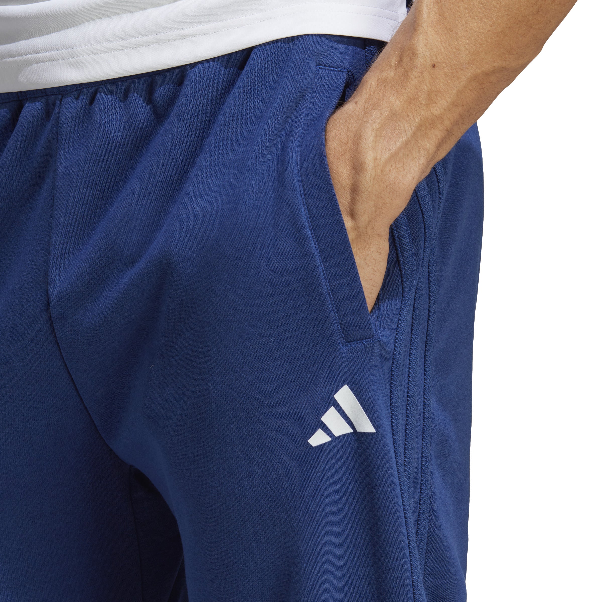 adidas Men's Premium Clubhouse Pants - Blue IC2241 | Comfortable Athletic Joggers for Casual Wear, Gym & Lounge