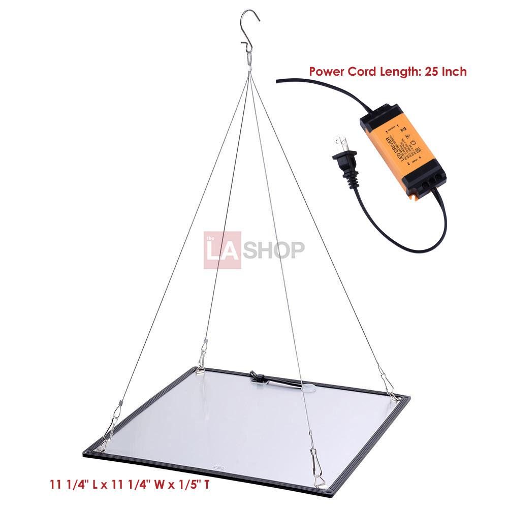 TheLAShop 225 Ultra-Thin Blue White LED Plant Grow Light Panel for Indoor Gardening, Hydroponics, and Seed Starting - Energy Efficient Full Spectrum Grow Light for Herbs, Vegetables, and Flowers