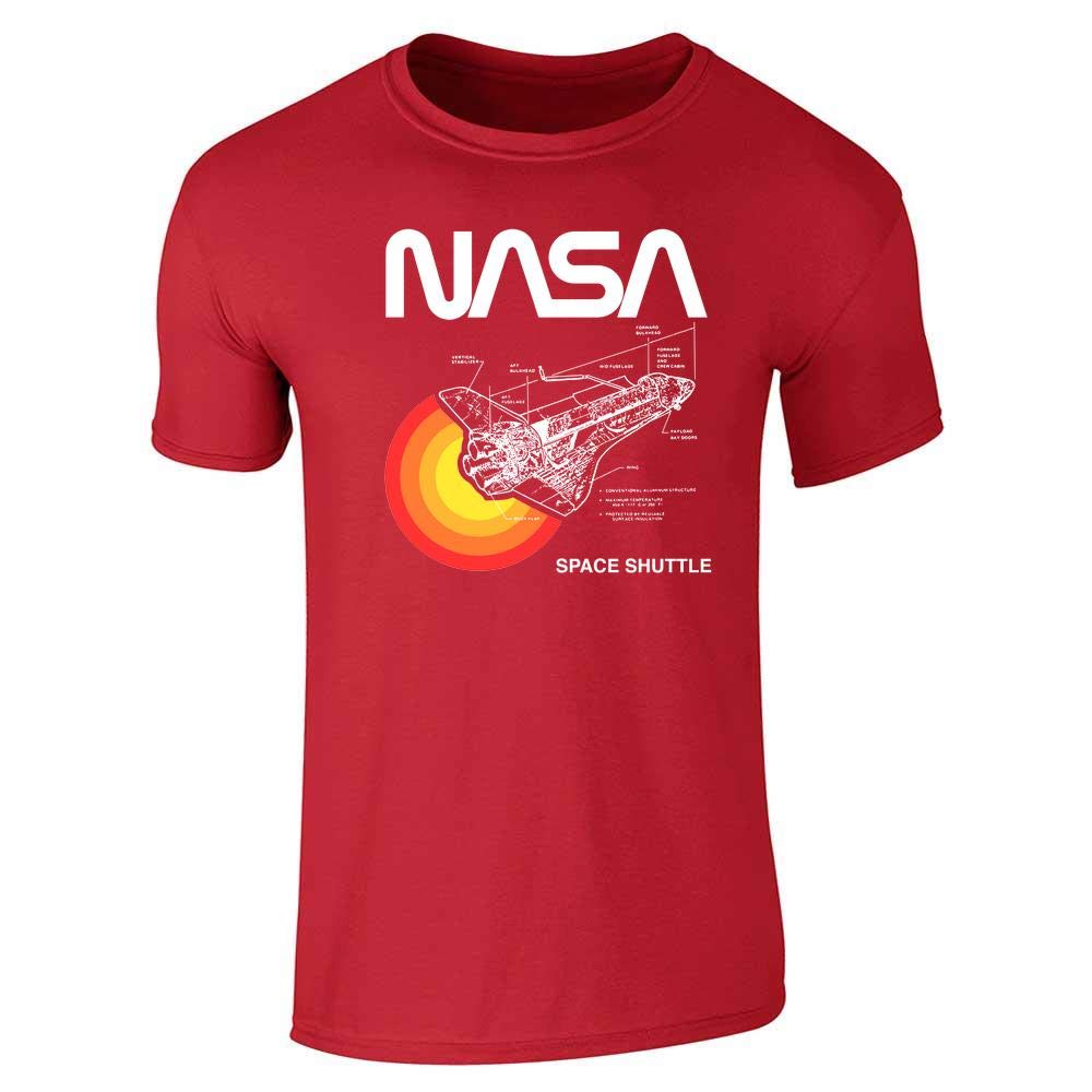 NASA Space Shuttle Graphic Tee for Men & Women - Astronaut Crewneck T-Shirt with Spacecraft Diagram - Perfect for Astronomy Fans, Science Geeks & Casual Wear
