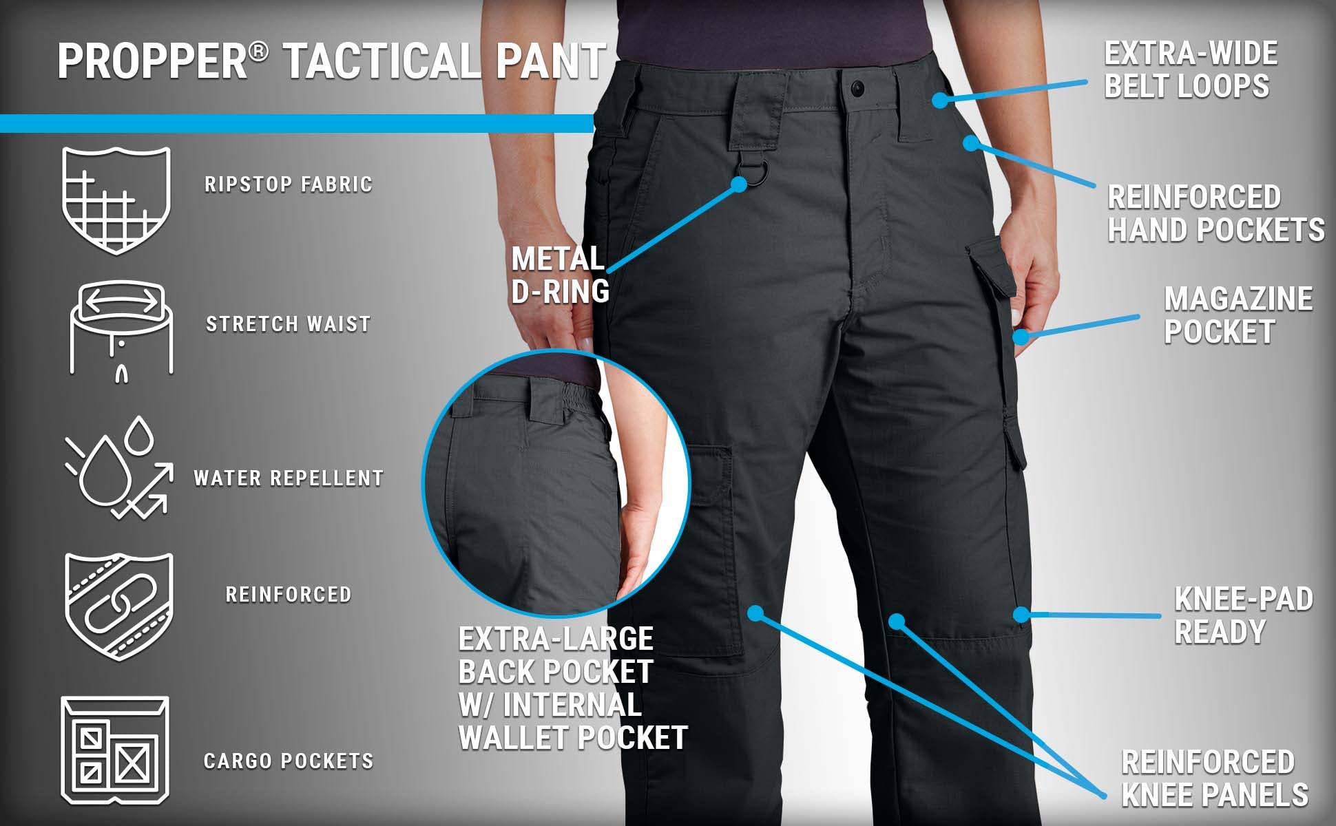 Propper Women's Tactical Pants - Durable & Comfortable Military Style Cargo Pants for Outdoor, Hiking, and Work | Perfect for Law Enforcement, Hunting & Tactical Training