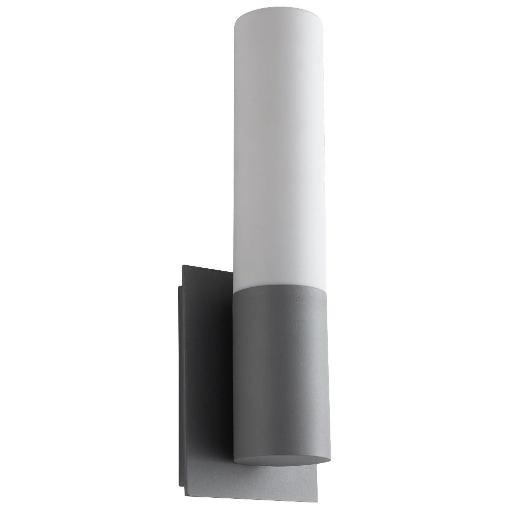 Magneta Collection Gray Transitional LED Outdoor Lantern - Weatherproof Exterior Lighting for Patio, Garden & Porch | Model OXYGEN 3-728-16