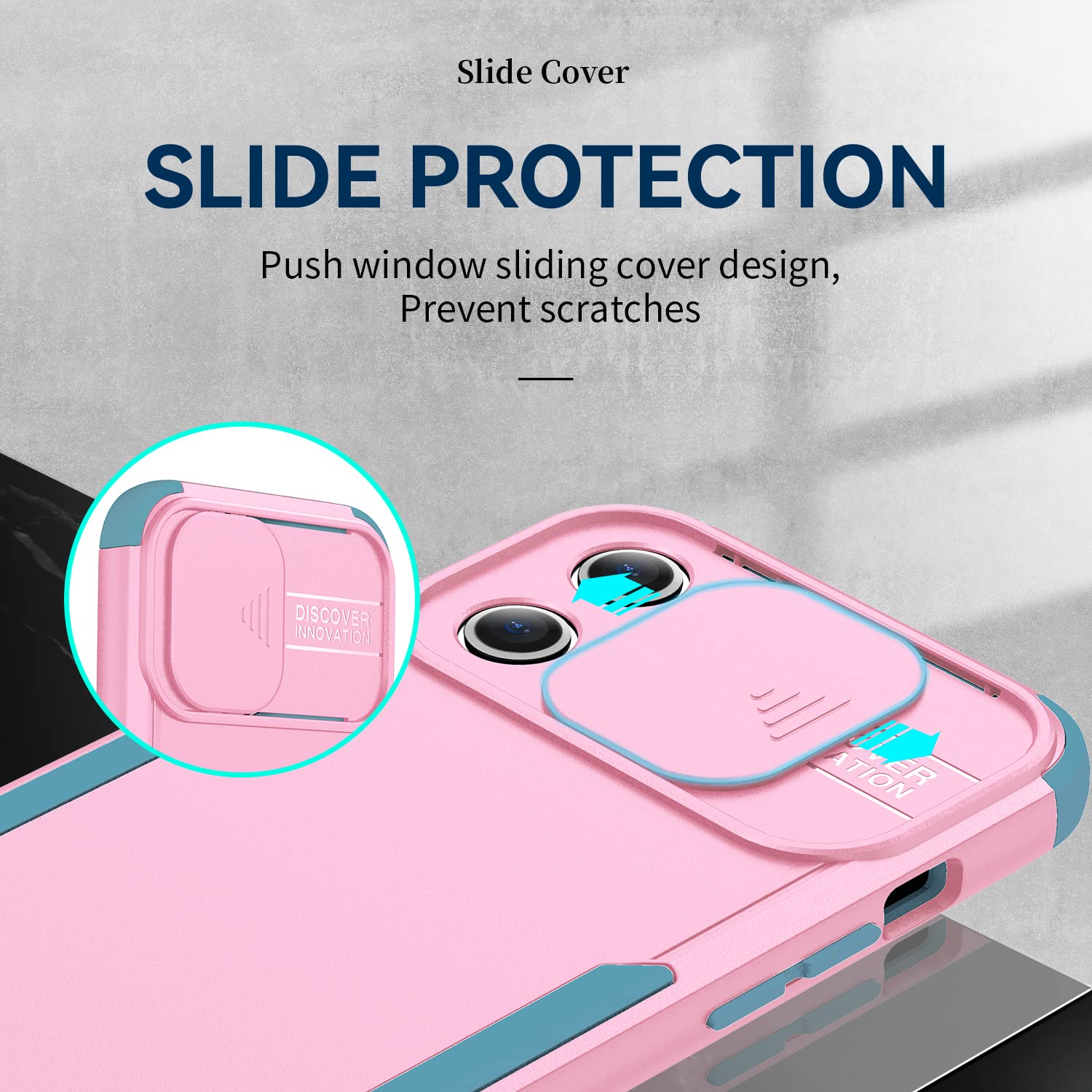 iPhone 13 Pro Max Case 6.7 Inch | Military Grade Shockproof Dual Layer Protection | Slim Fit PC+TPU Bumper Cover | Perfect for Outdoor Adventures & Daily Use